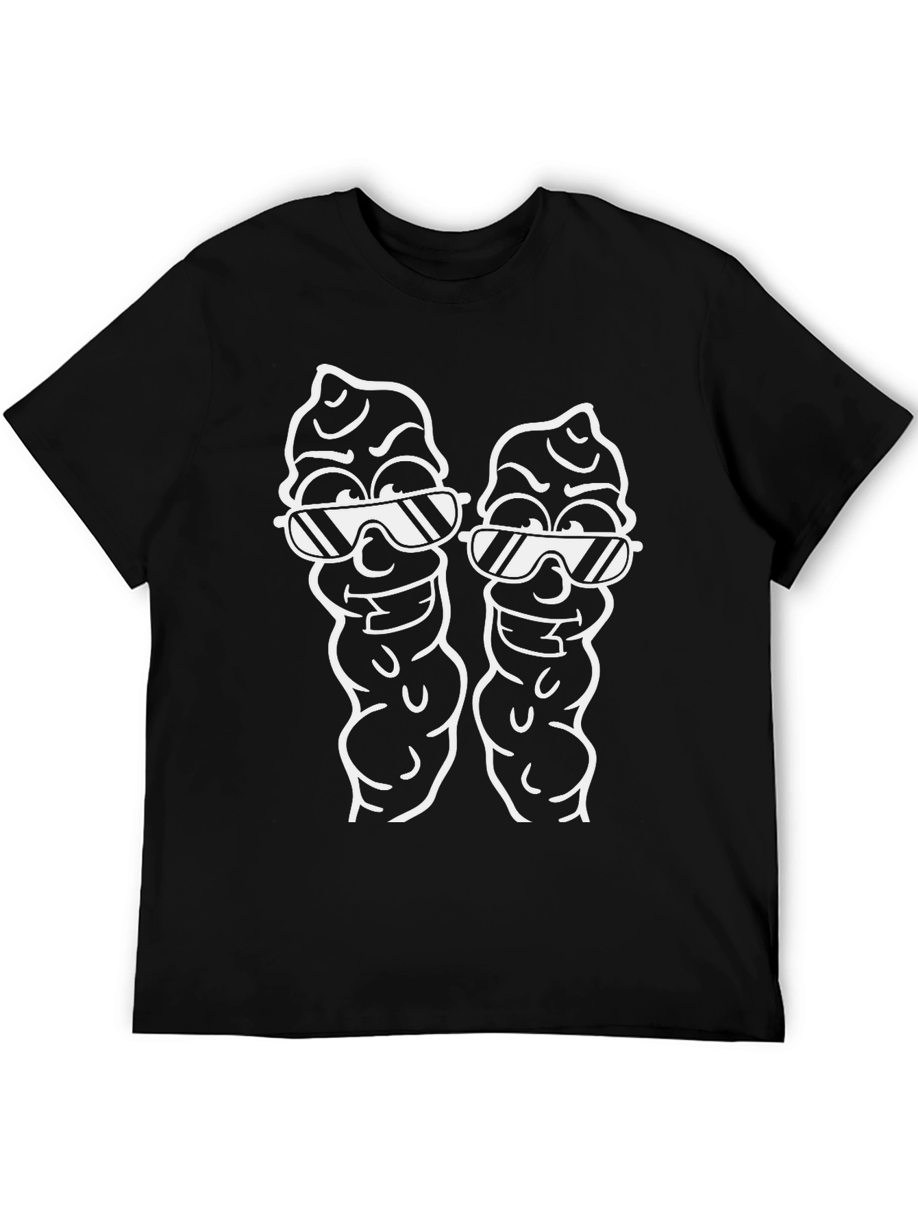 Black Cool Creamy Duo T-Shirt view 5