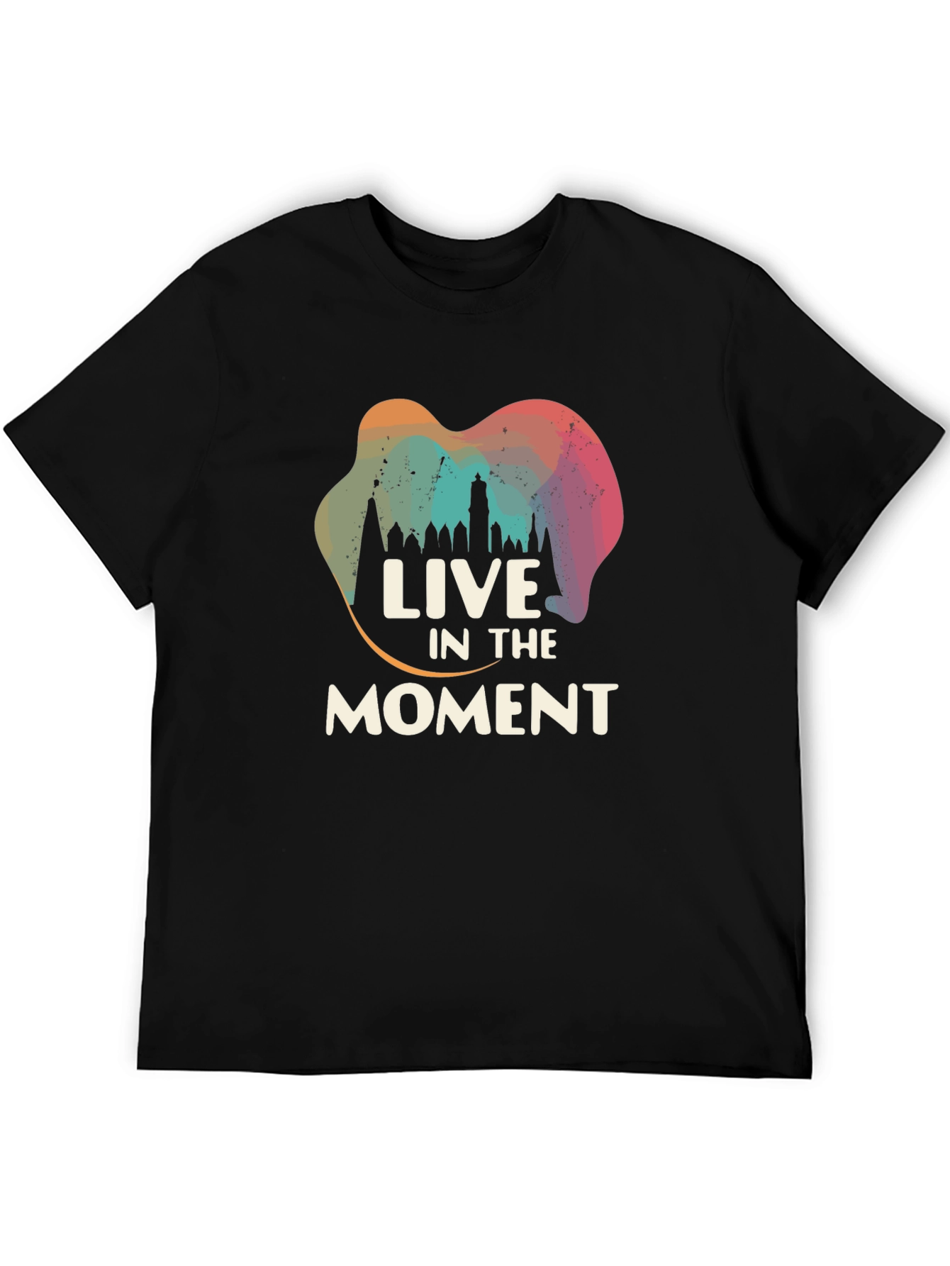 Black Live in the Moment Graphic Tee - Black view 5