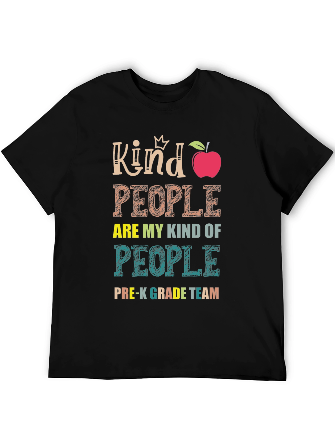 Black Kind People Pre-K Grade Team Teacher T-Shirt view 5