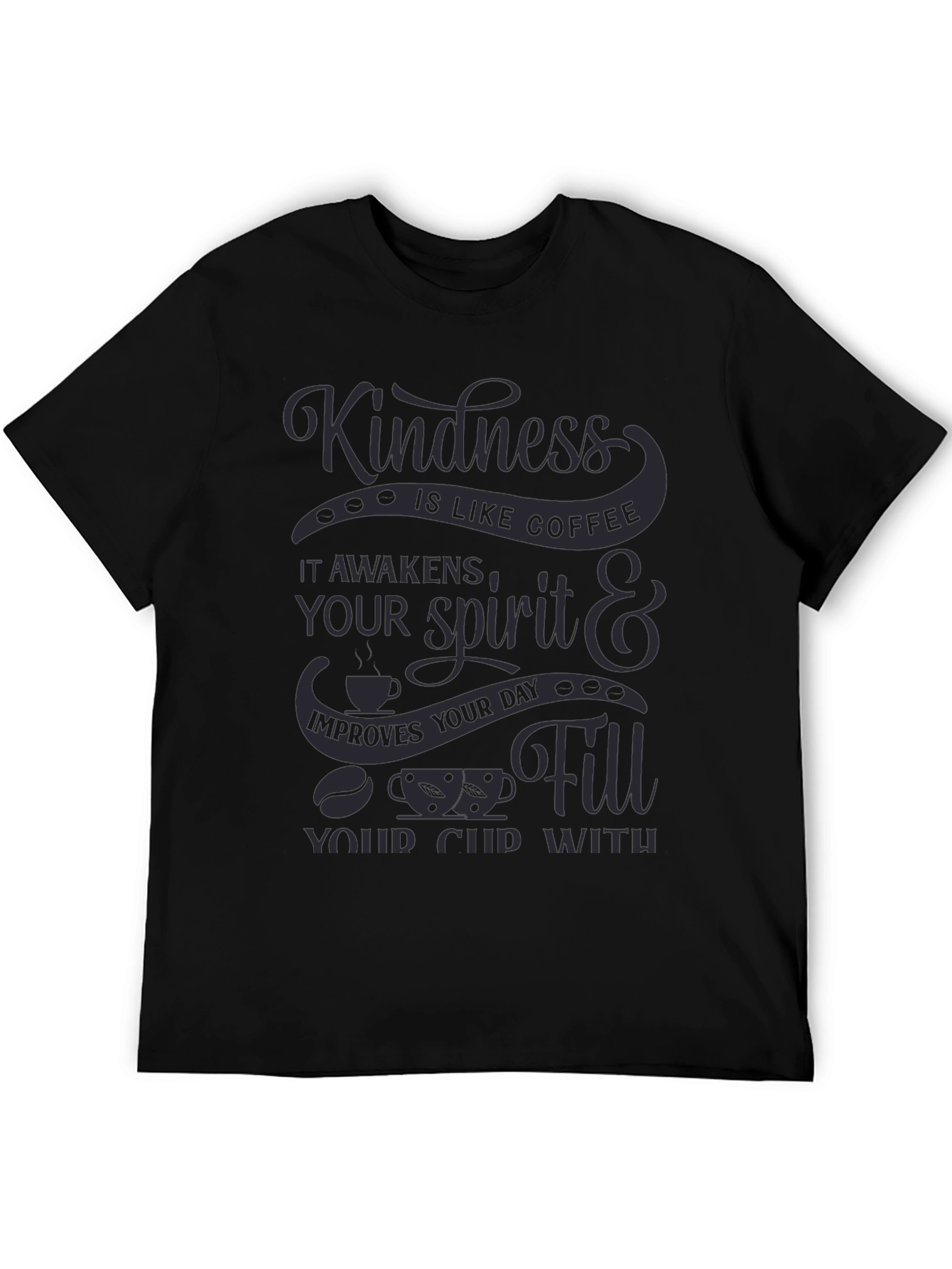 Black Kindness is Like Coffee Graphic Tee view 5