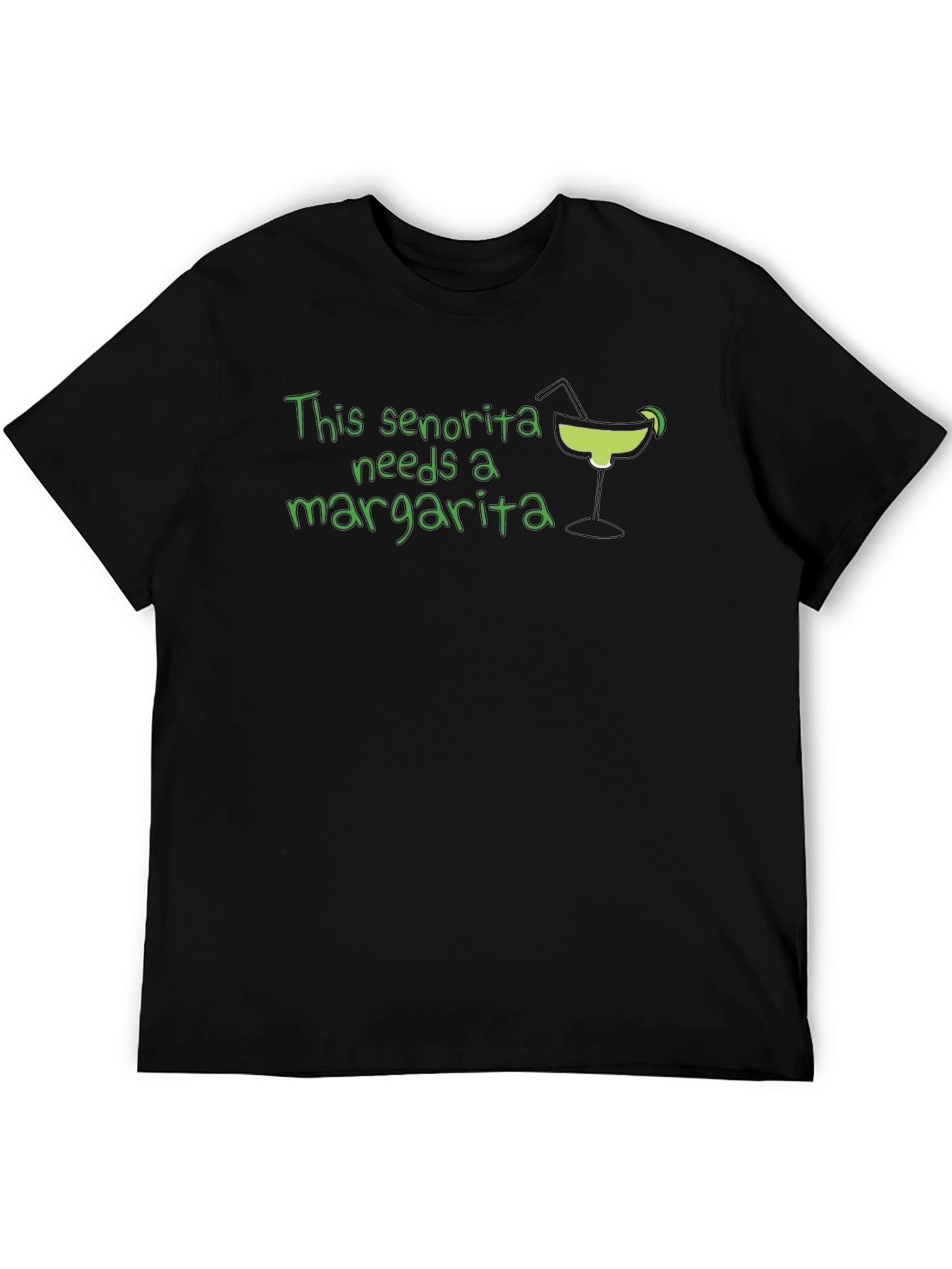 Black Senorita Margarita Graphic Tee - Black view 5