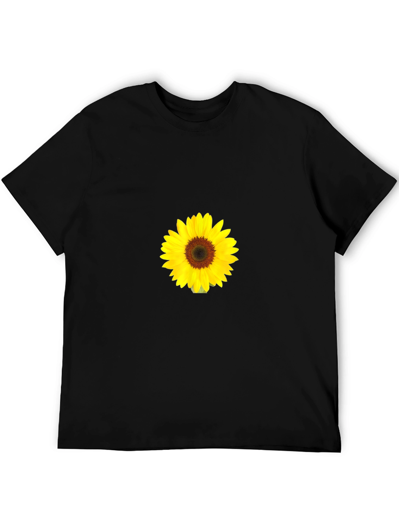 Black Sunflower Graphic Black T-Shirt view 5