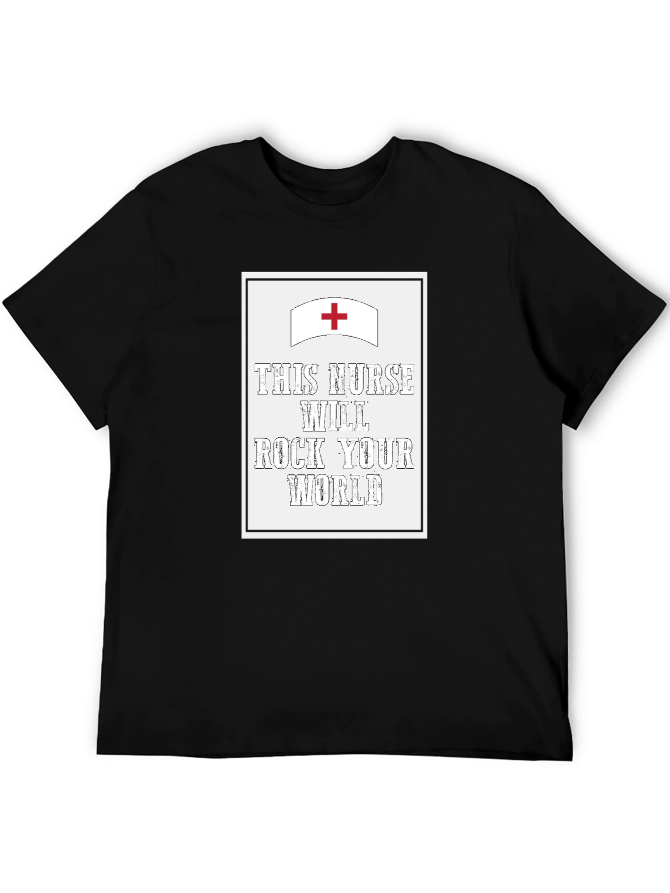 Black This Nurse Will Rock Your World T-Shirt view 5