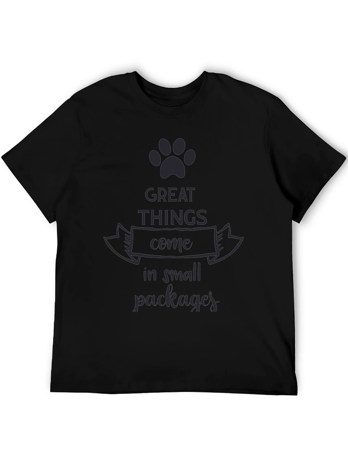 Black Great Things in Small Packages T-Shirt view 5