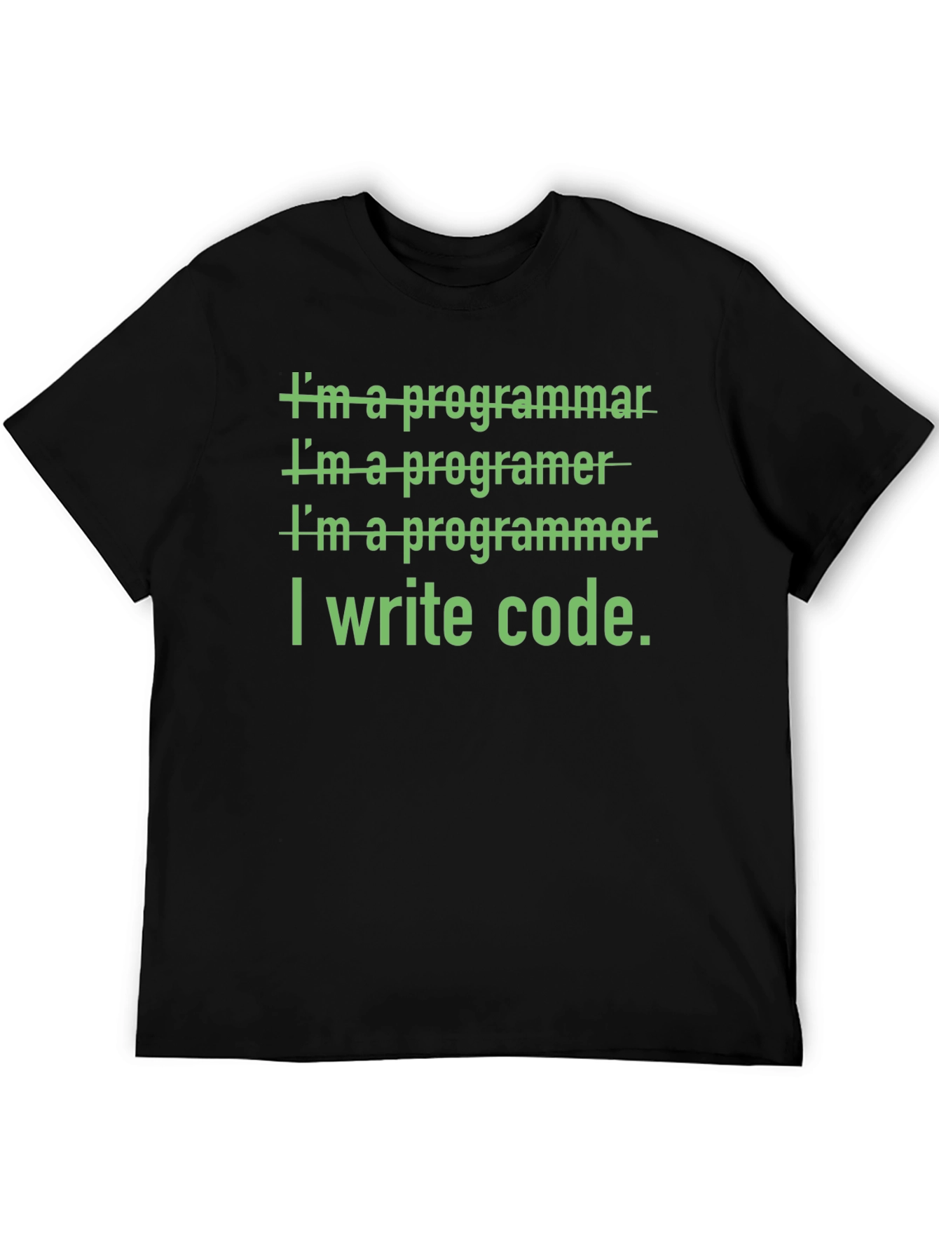 Black I Write Code T-Shirt - Programmer Humor view 5