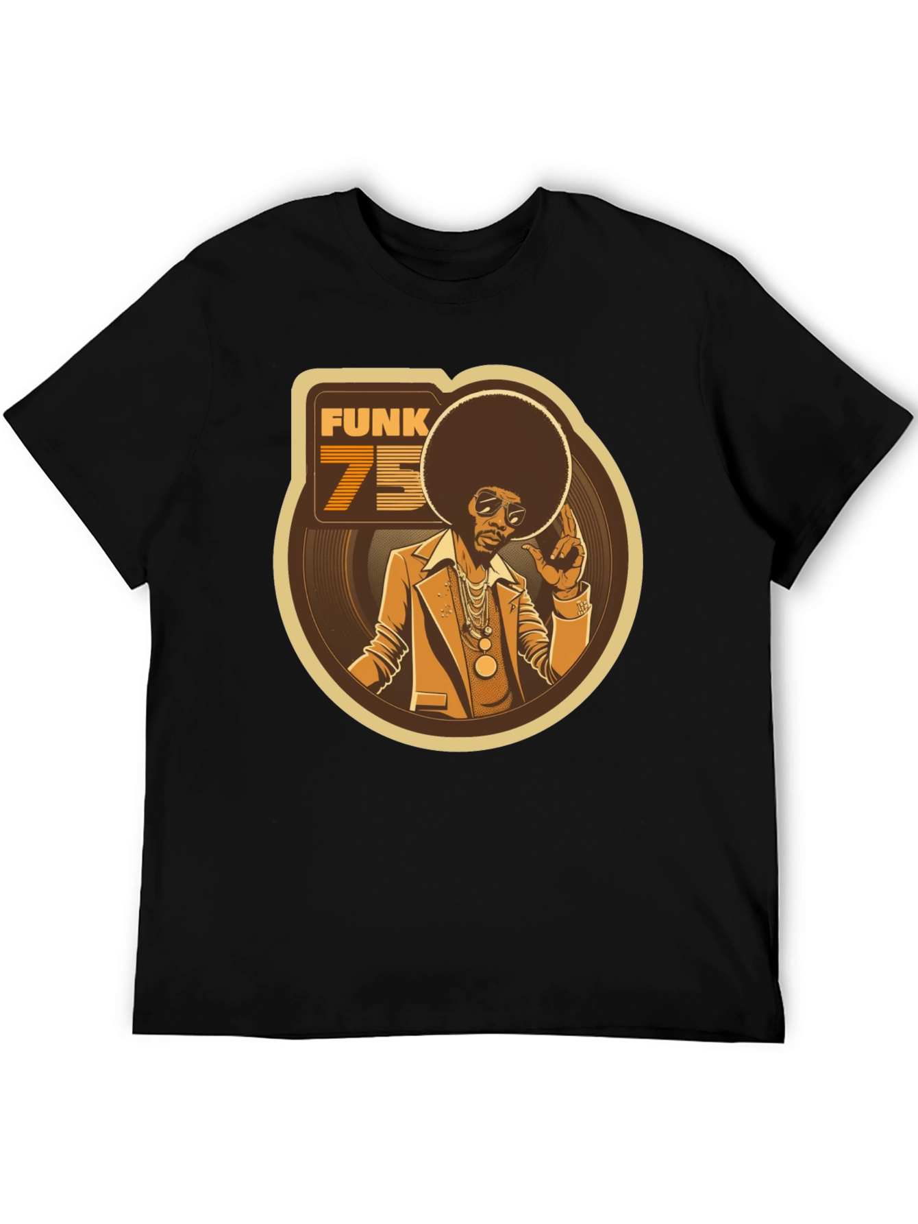 Black Funk 75 Graphic Tee - Retro Style view 5
