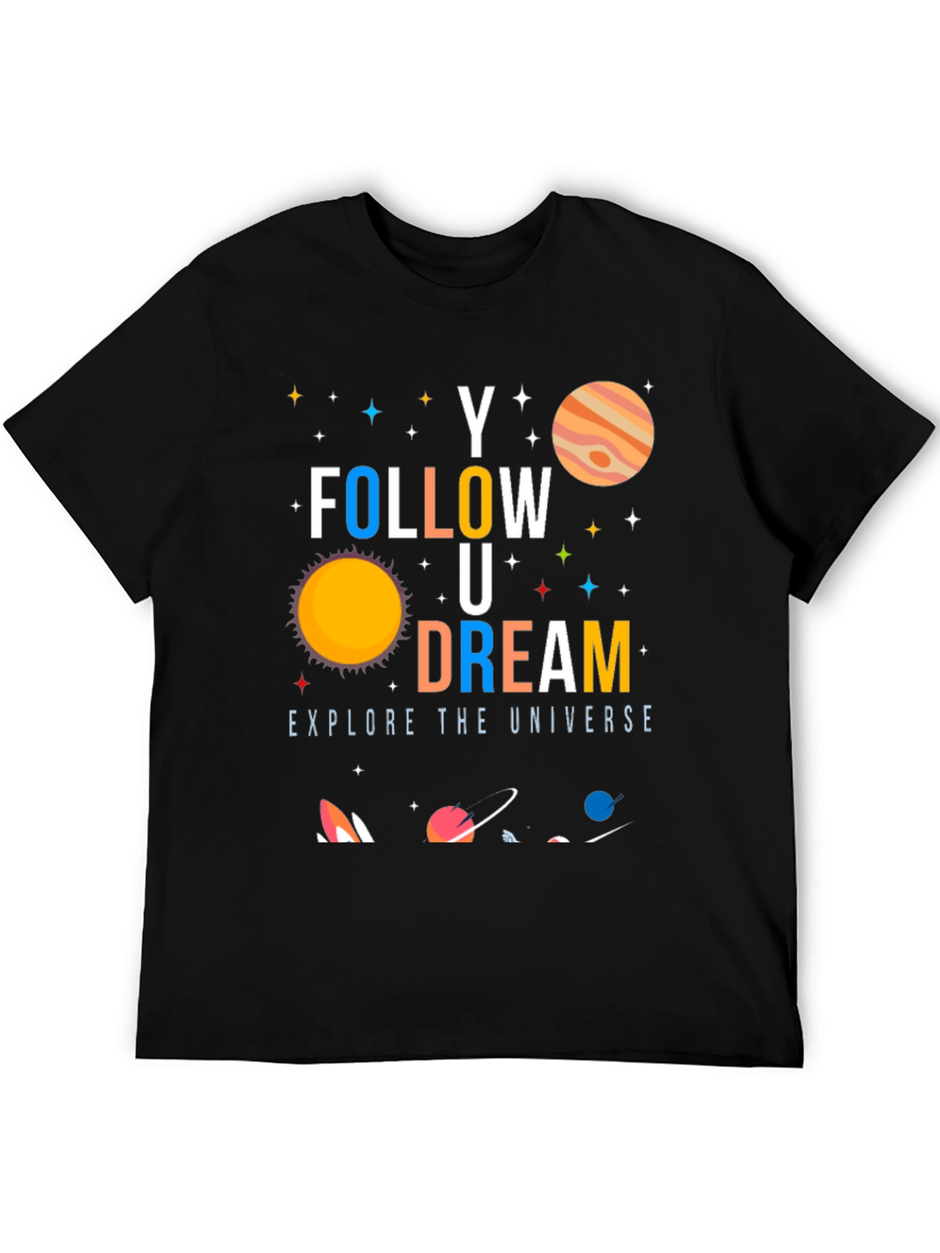 Follow Your Dream Universe Graphic T-Shirt - 5