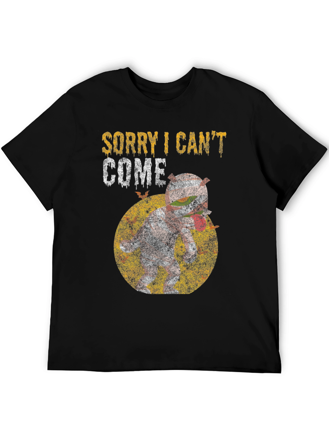 Black Sorry I Can't Come T-Shirt view 5