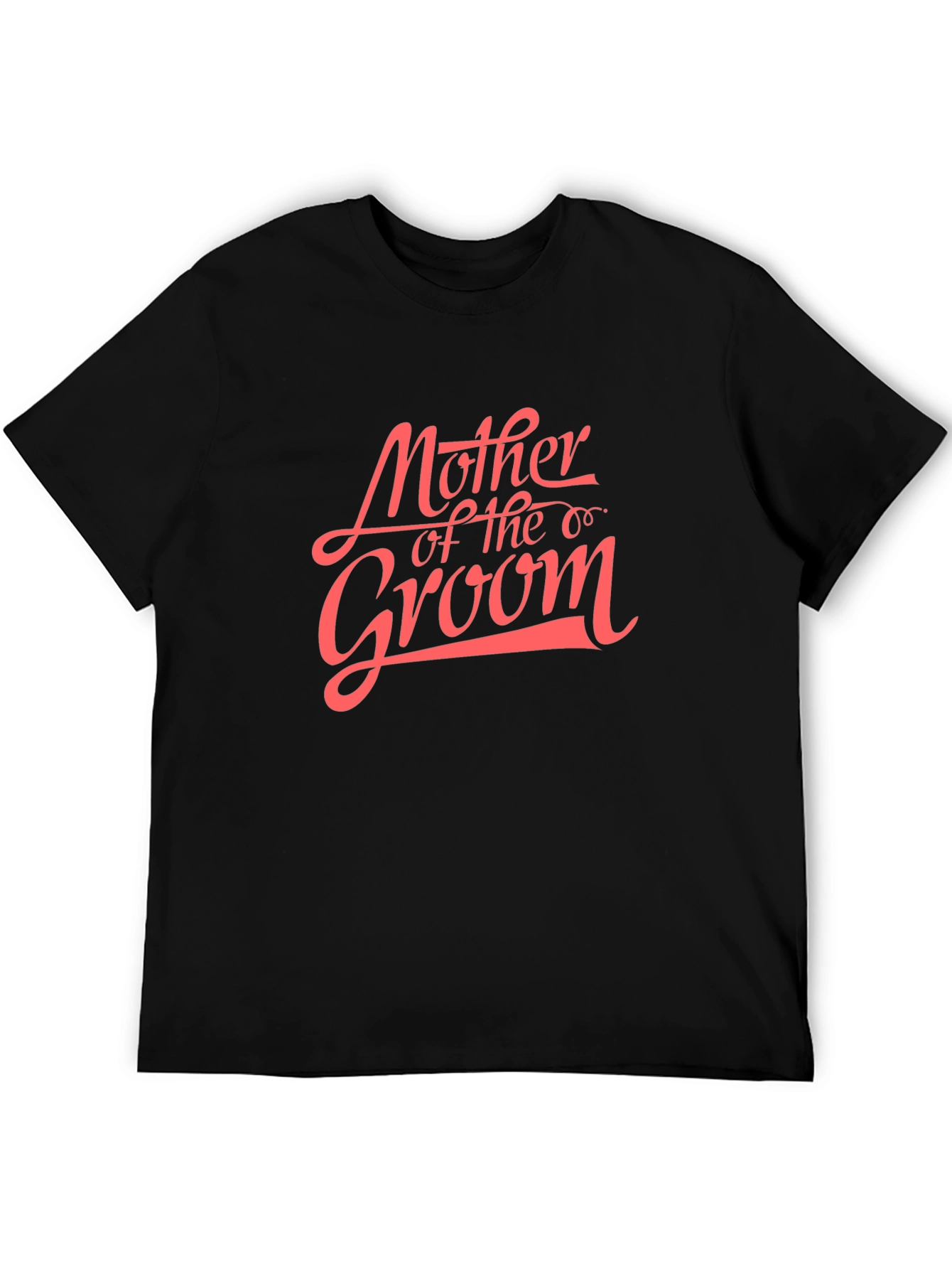 Black Mother of the Groom Graphic T-Shirt view 5