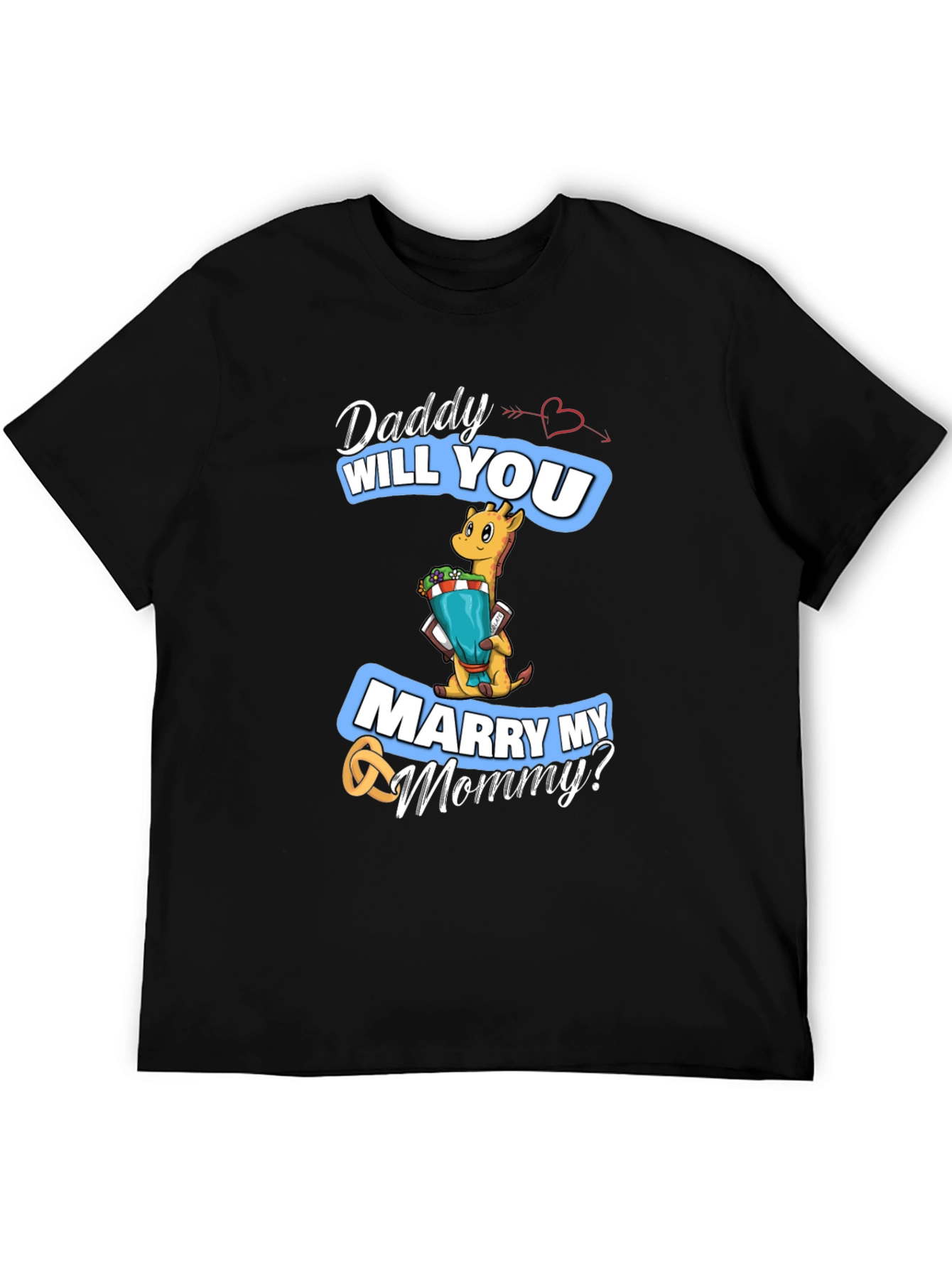 Black Daddy Will You Marry My Mommy? T-Shirt view 5