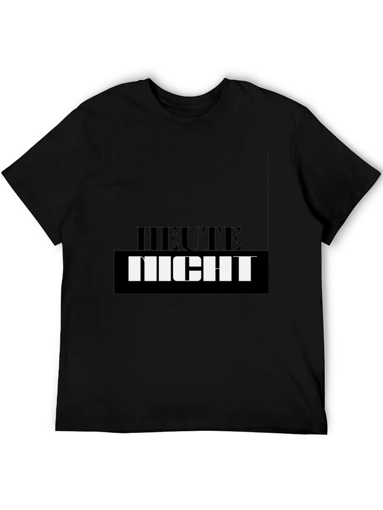 Black Heute Nicht Men's Graphic Tee view 5
