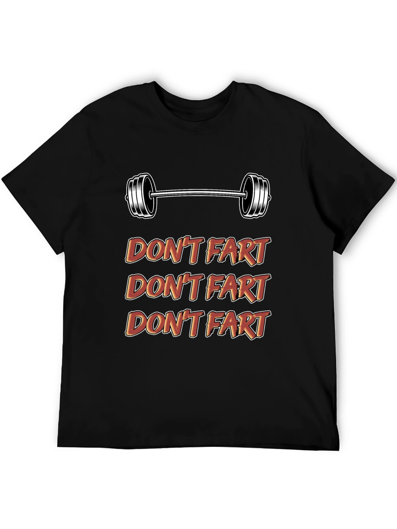 Black Don't Fart Gym Shirt - Funny Workout Tee view 5