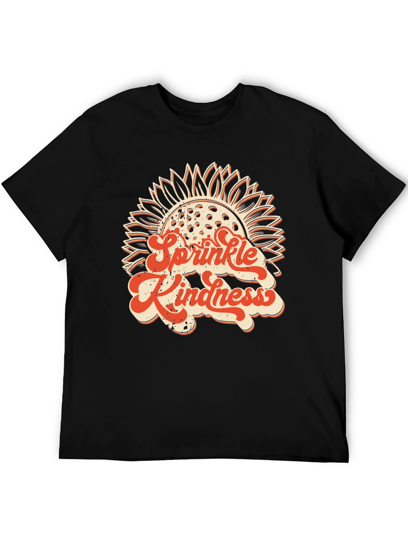 Black Sprinkle Kindness Graphic T-Shirt view 5