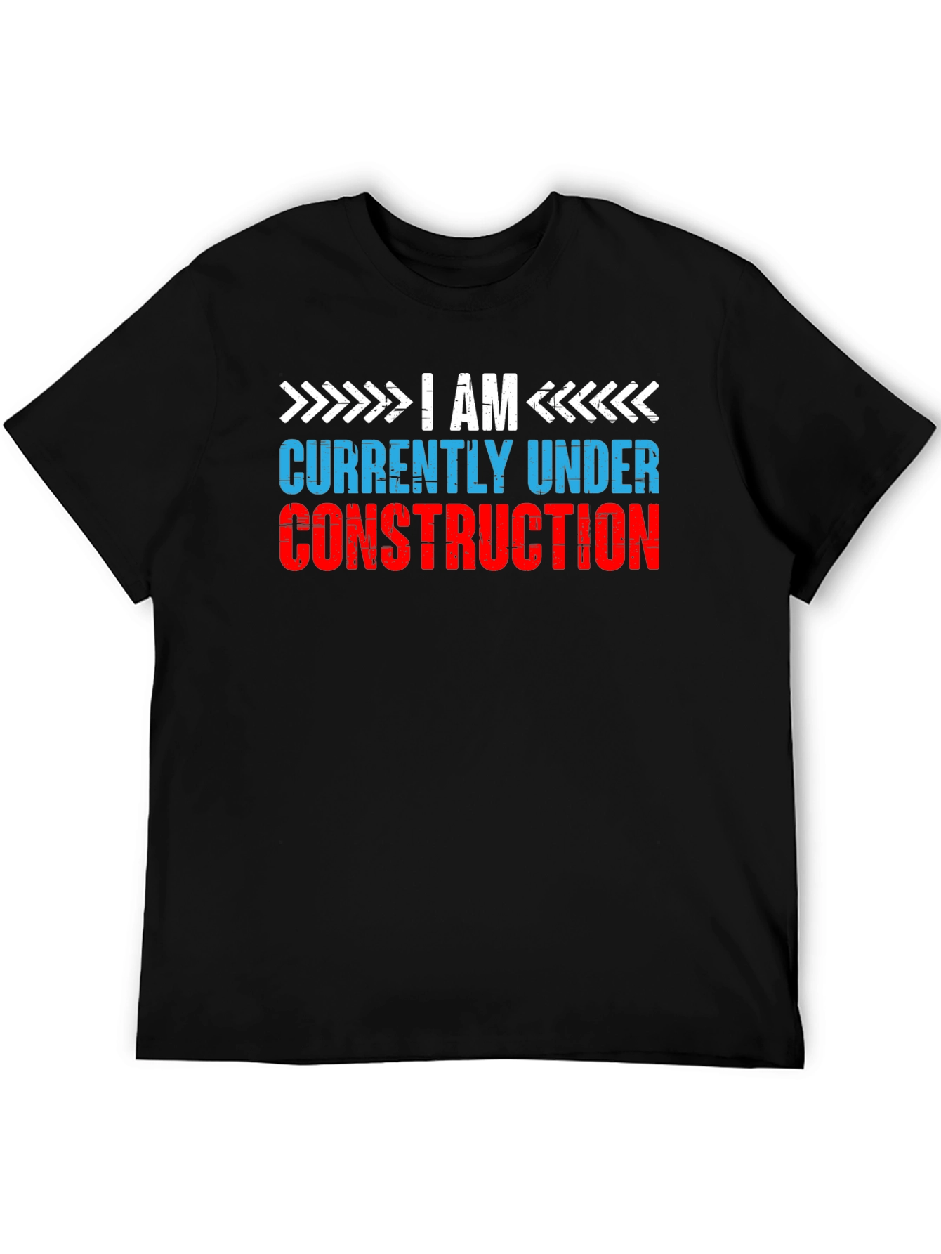 Black I Am Currently Under Construction Graphic Tee view 5