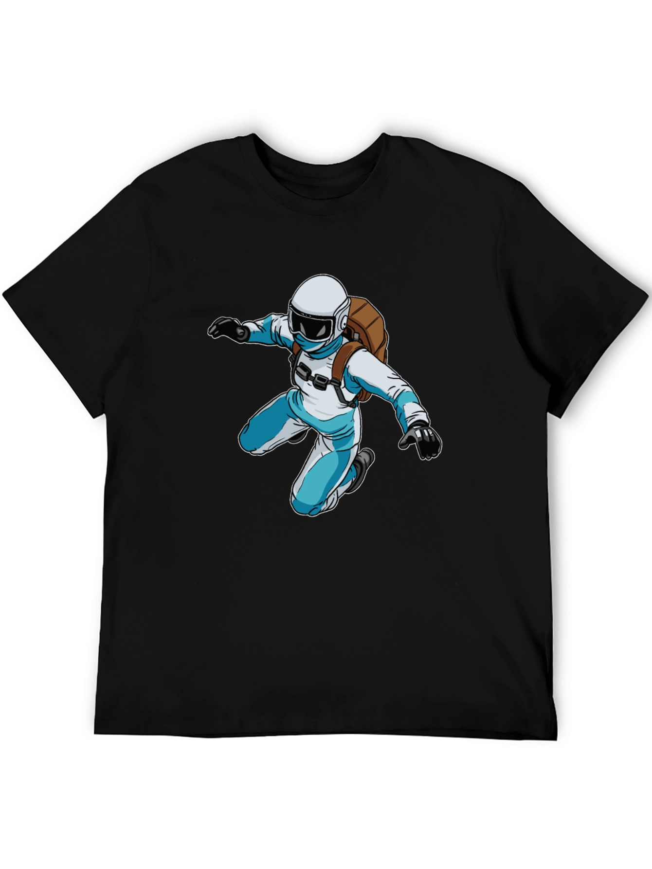 Black Skydiver Graphic Black T-Shirt view 5