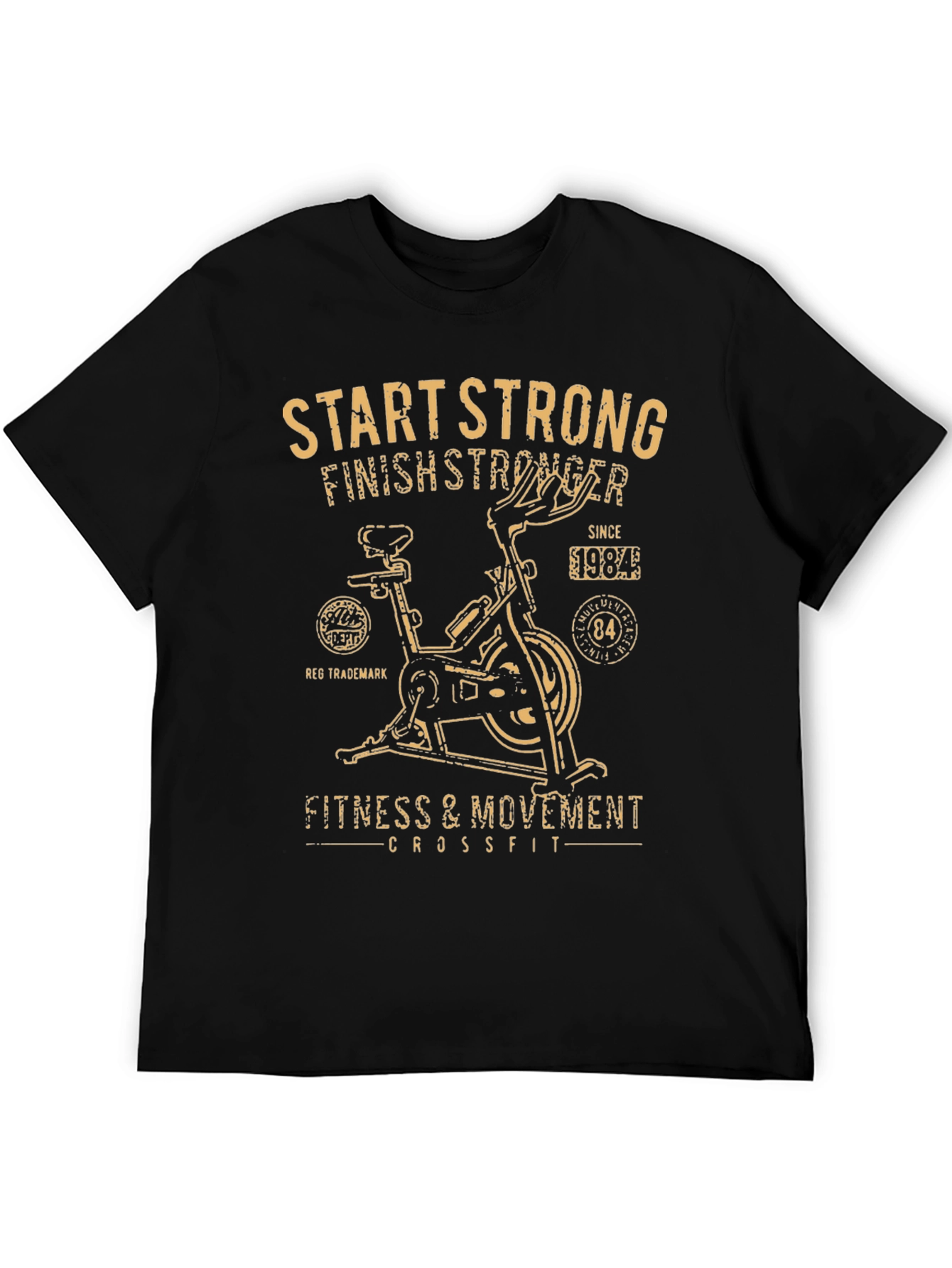Black Start Strong Black Fitness T-Shirt view 5