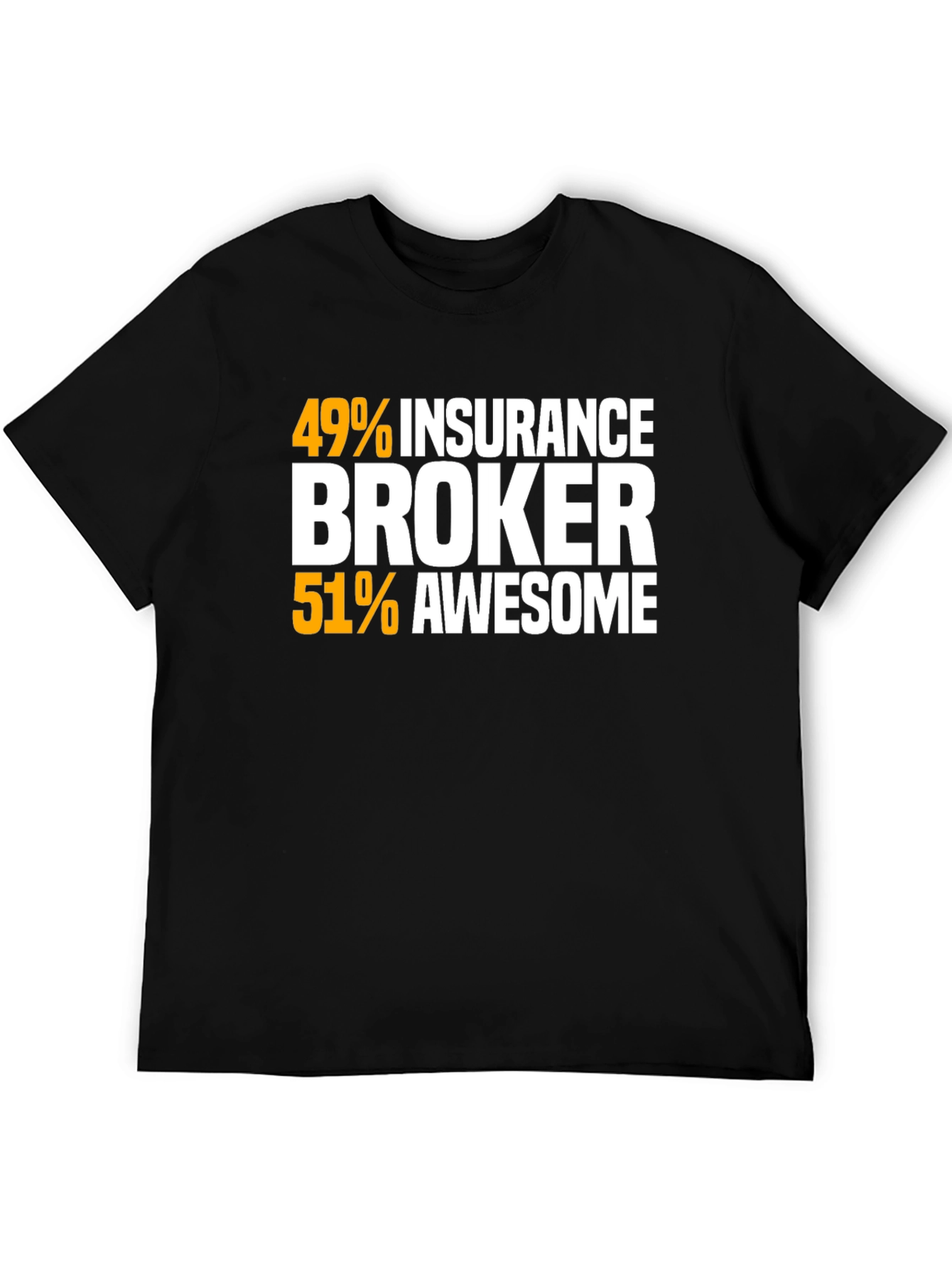 Black Insurance Broker Awesome Graphic T-Shirt view 5