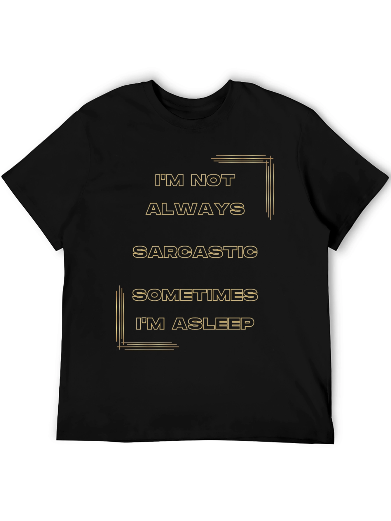 Black Sarcastic Sleep T-Shirt Funny Graphic Tee view 5