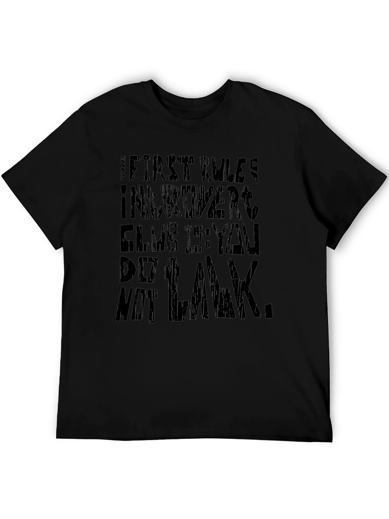 Black Introvert Club Graphic T-Shirt view 5