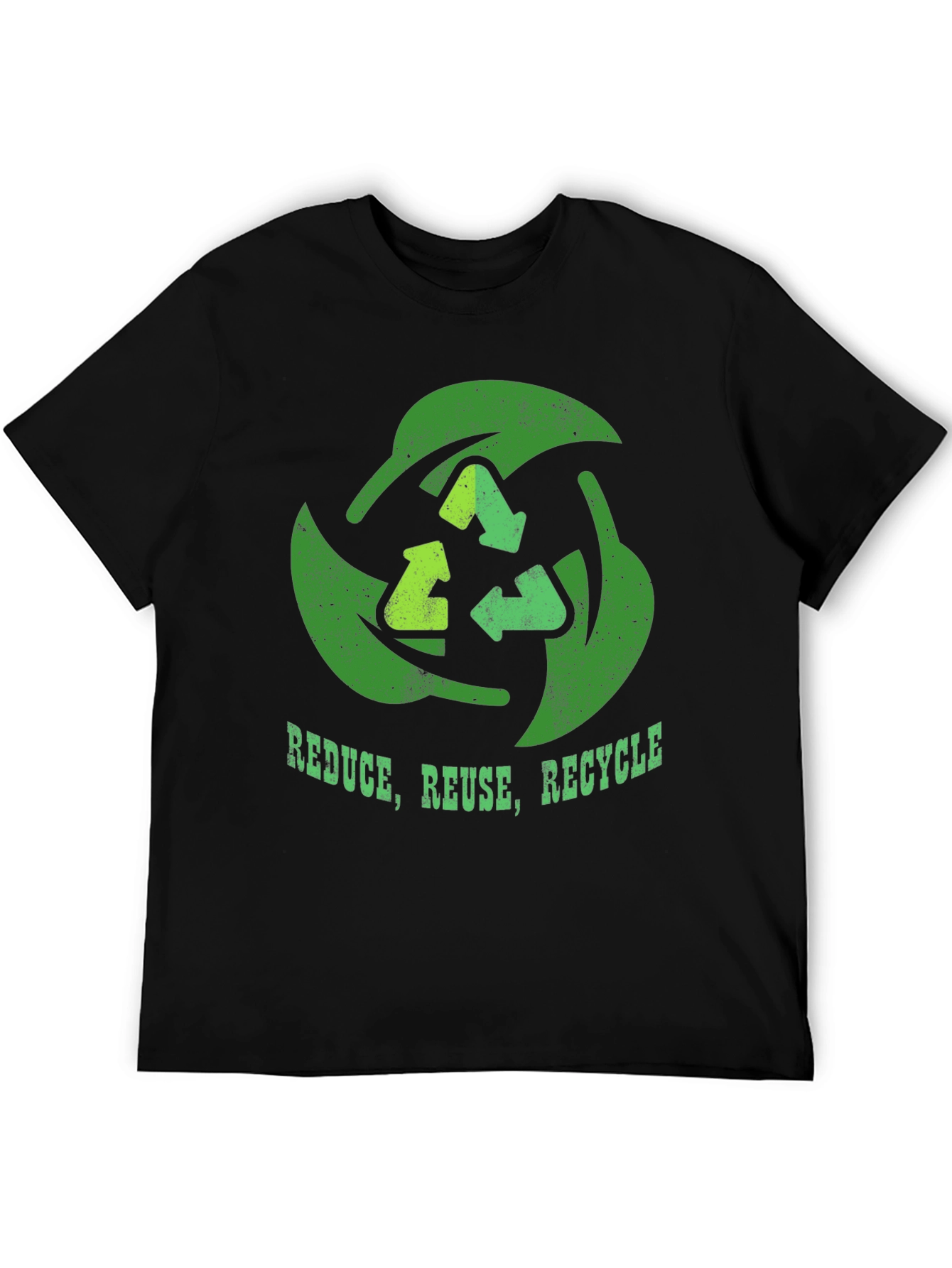 Reduce, Reuse, Recycle T-Shirt - Eco-Friendly Green Design - 5
