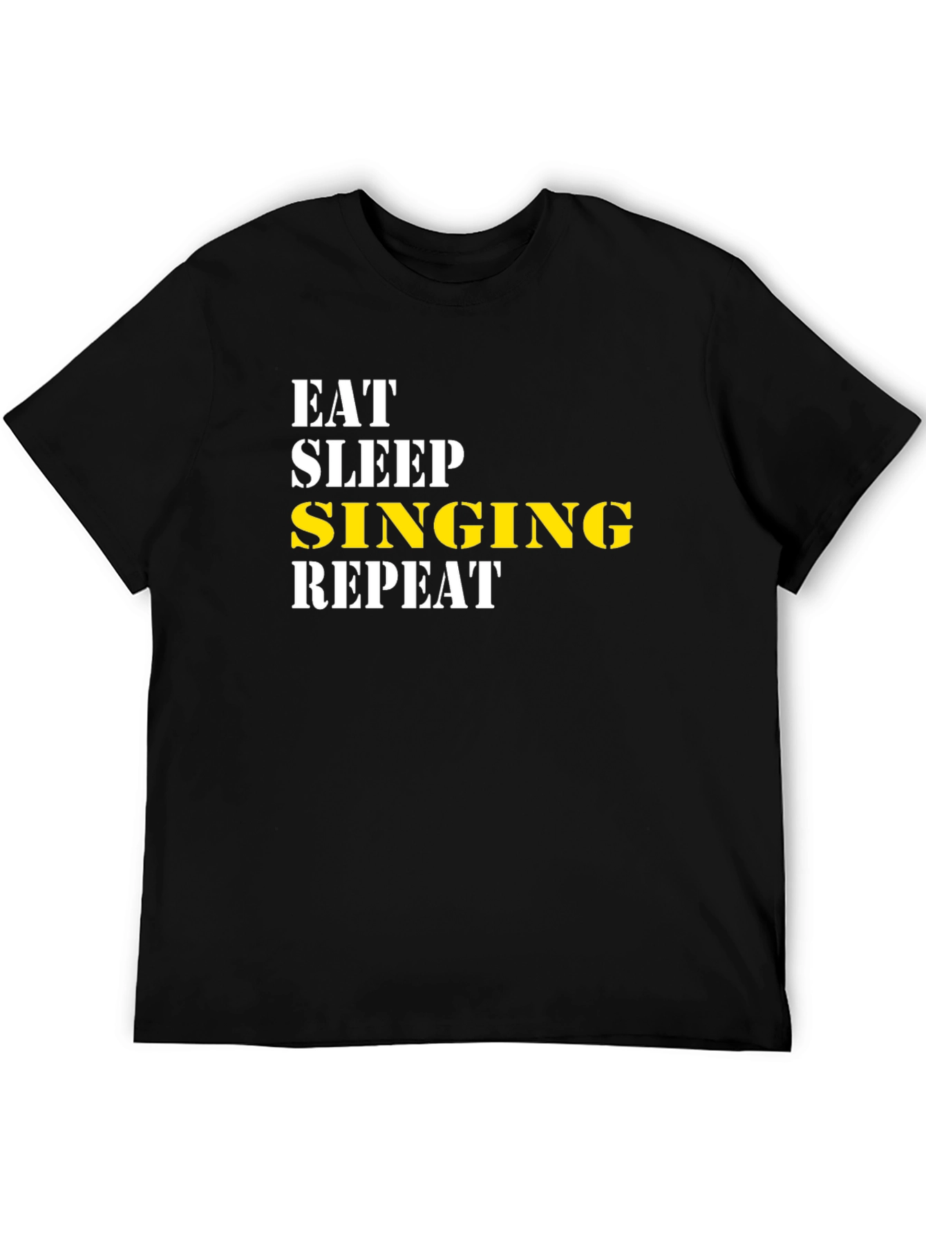 Eat Sleep Singing Repeat Graphic Tee - 5
