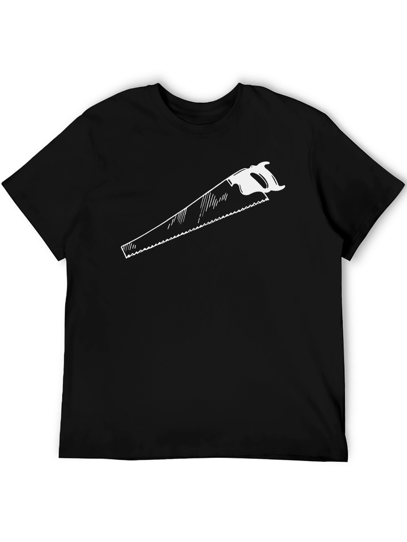 Black Saw Graphic Tee - Black Crew Neck view 5