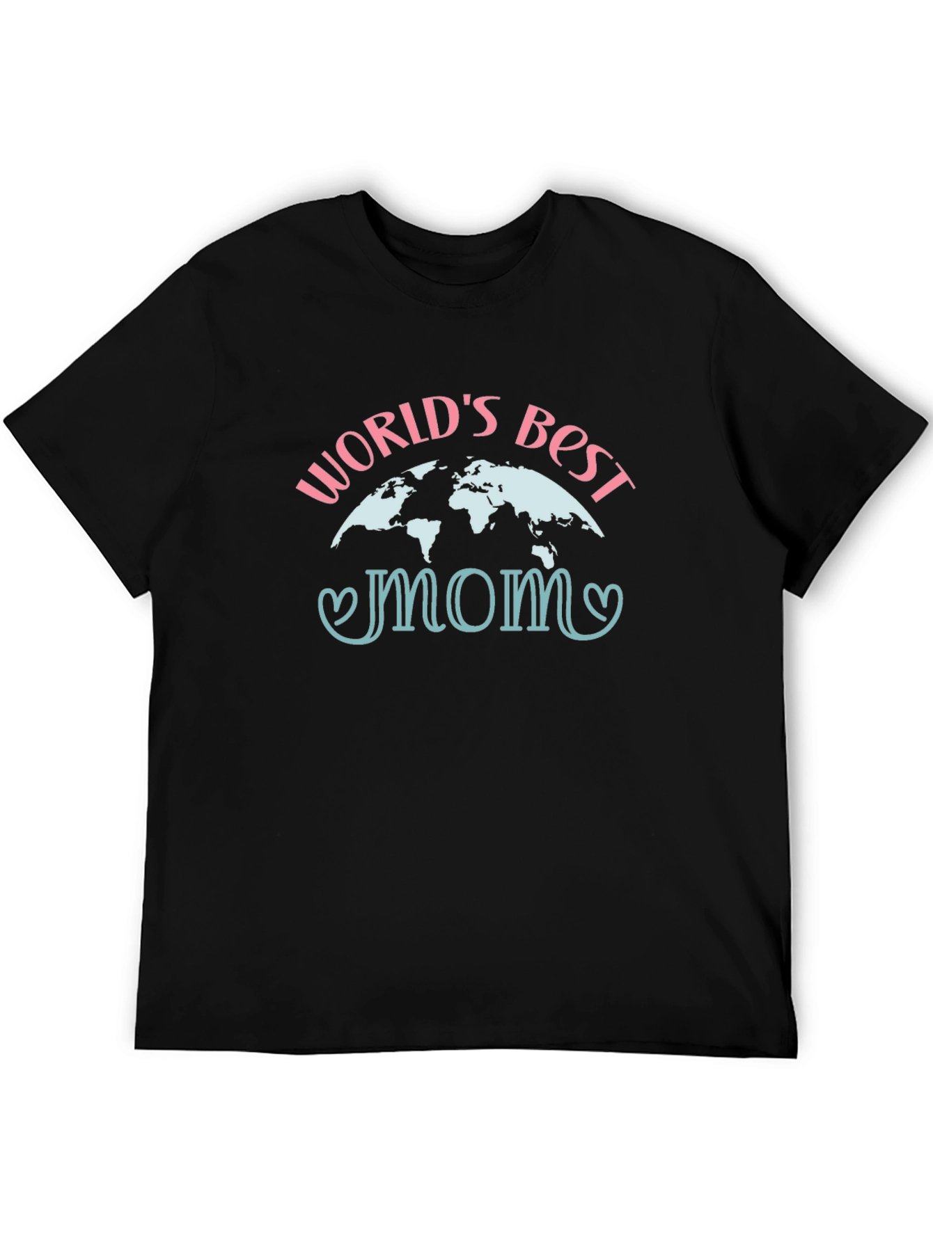 Black World's Best Mom Graphic Tee - Black view 5