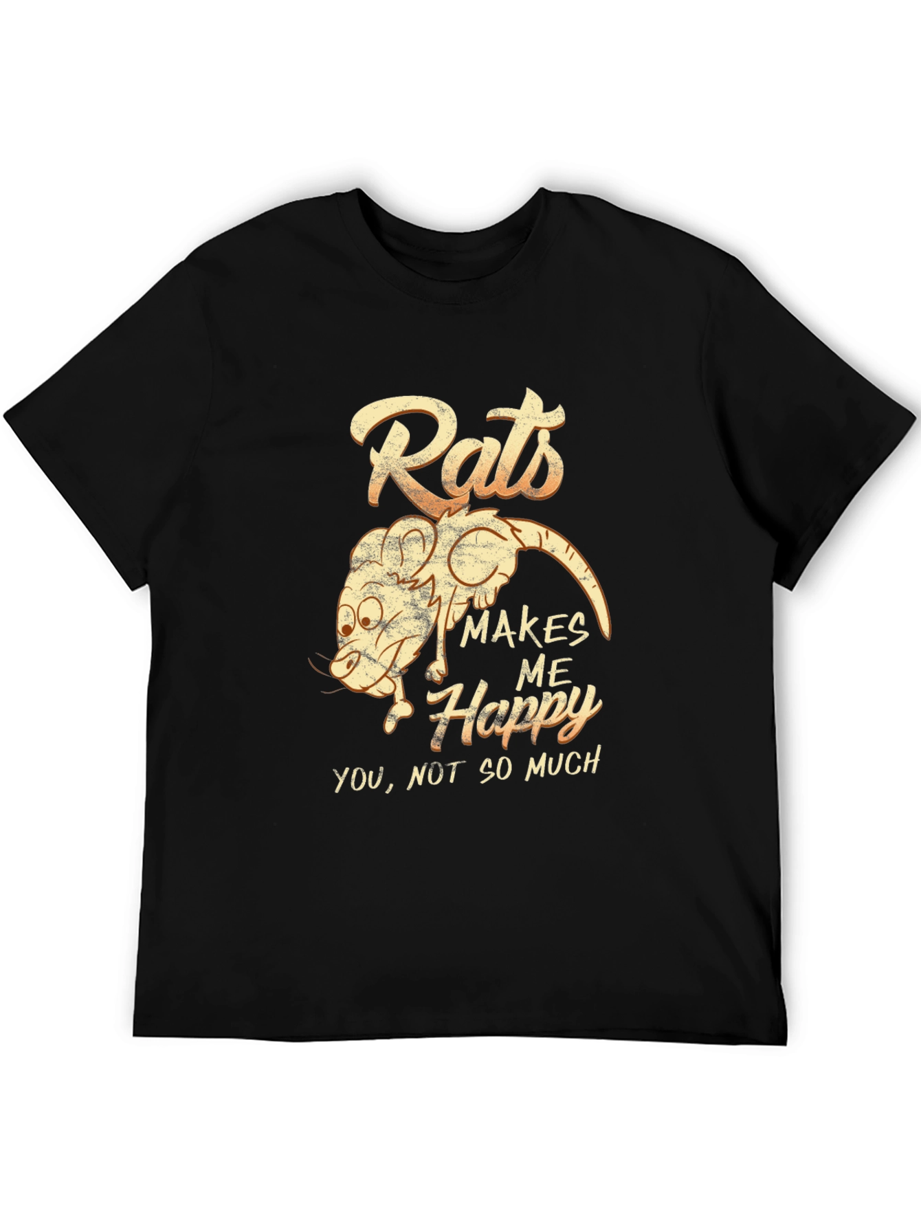 Black Rats Make Me Happy T-Shirt view 5