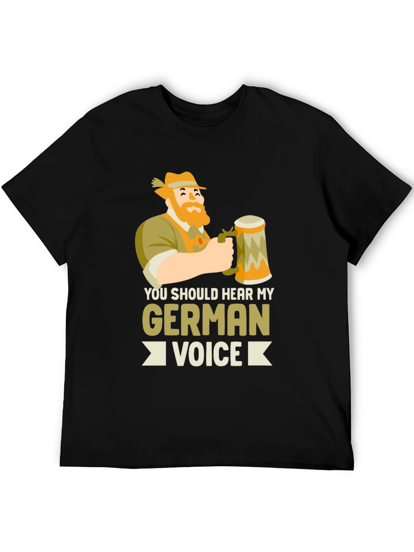 Black German Voice Black Graphic Tee view 5