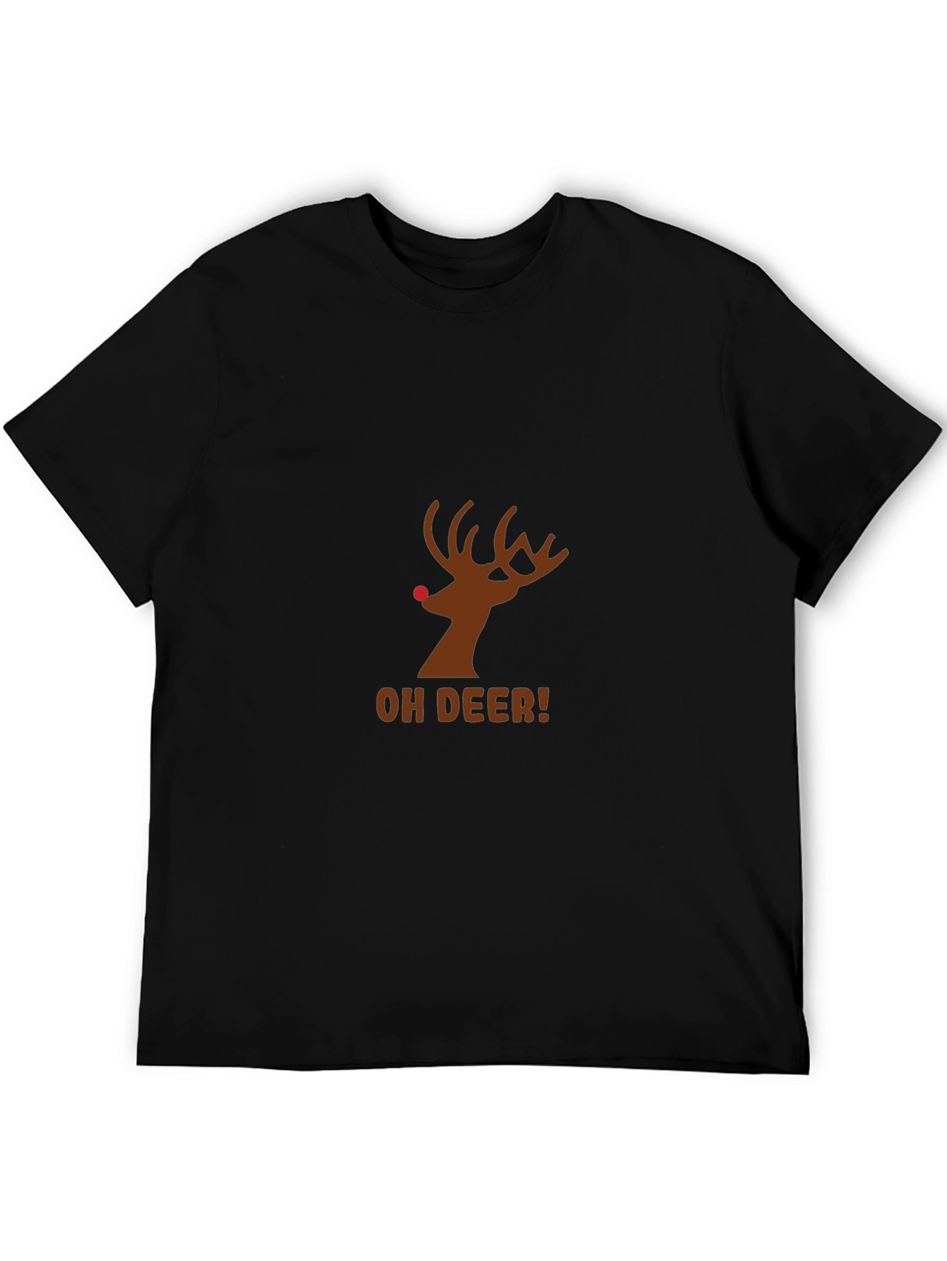 Black Oh Deer! Graphic T-Shirt view 5