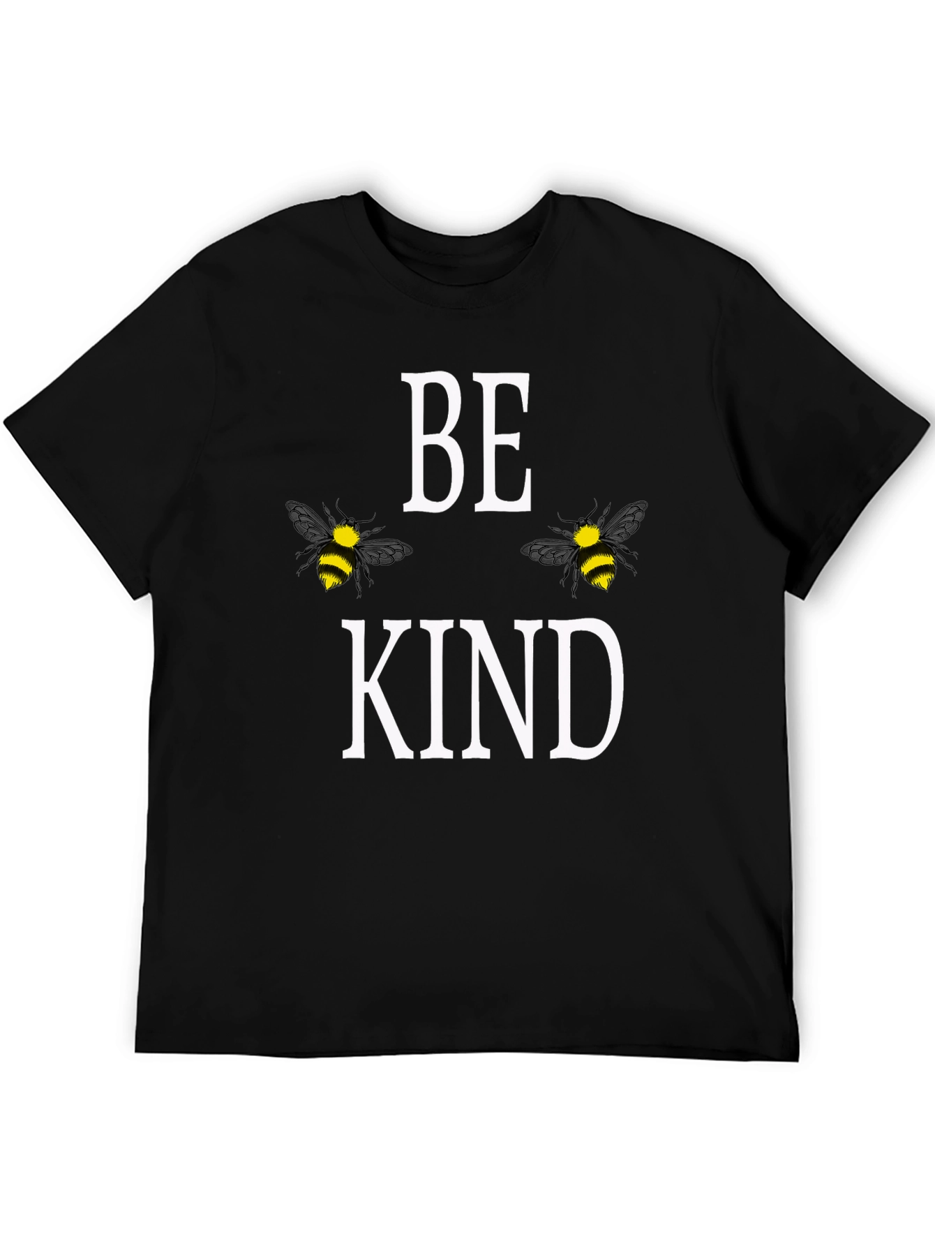 Black Be Kind Bee Graphic T-Shirt - Trendy Casual Wear view 5