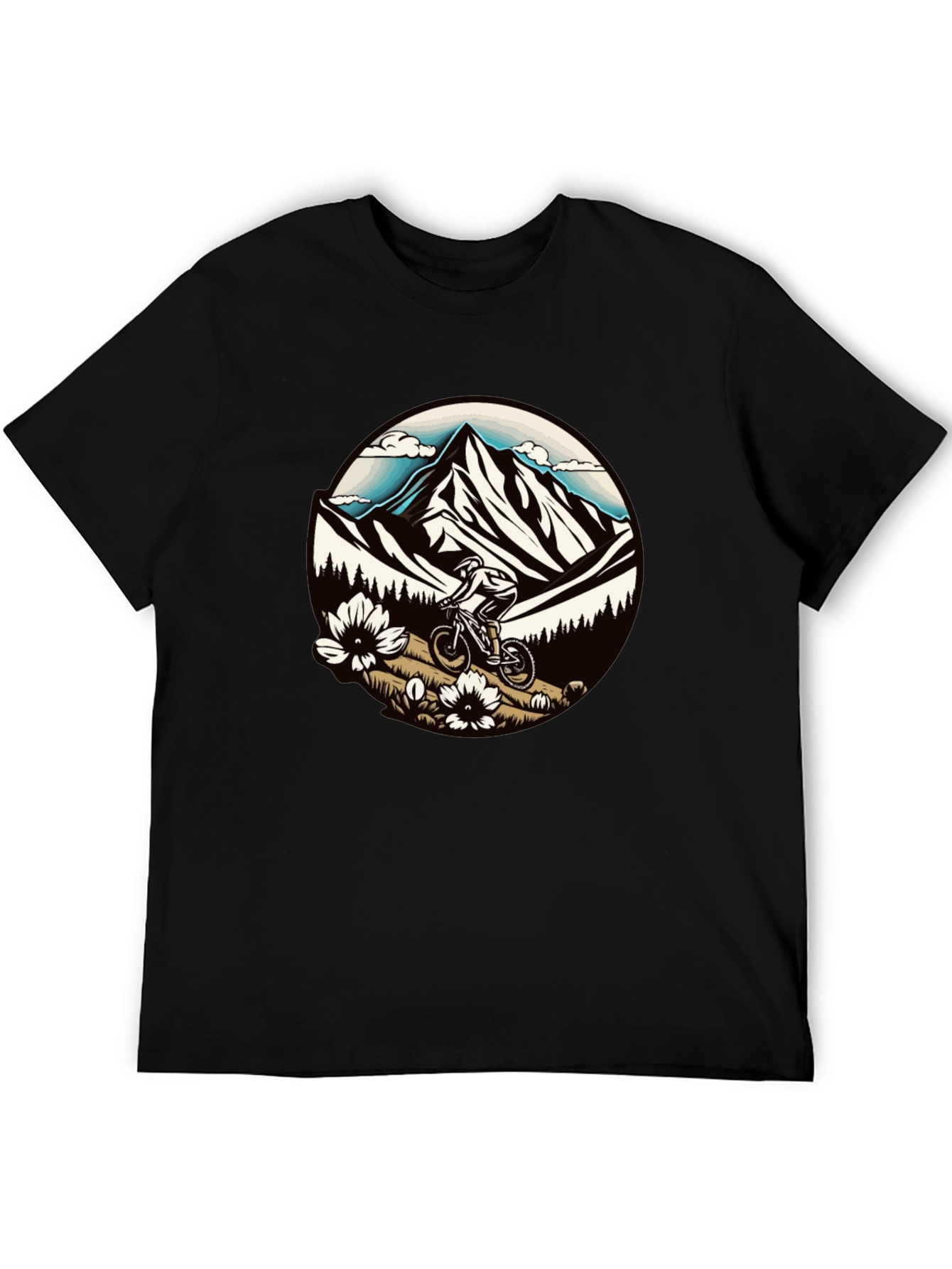 Black Mountain Biker Graphic Tee view 5