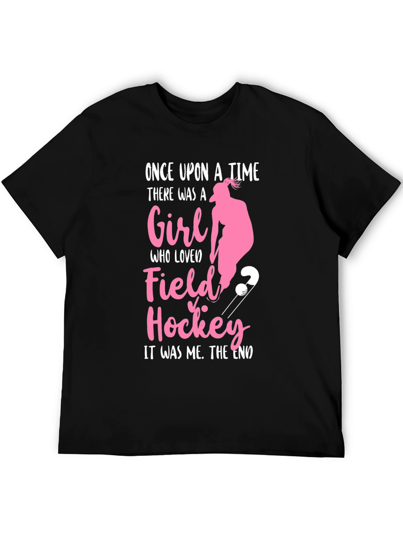 Black Field Hockey Girl's T-Shirt - Once Upon A Time Tee view 5