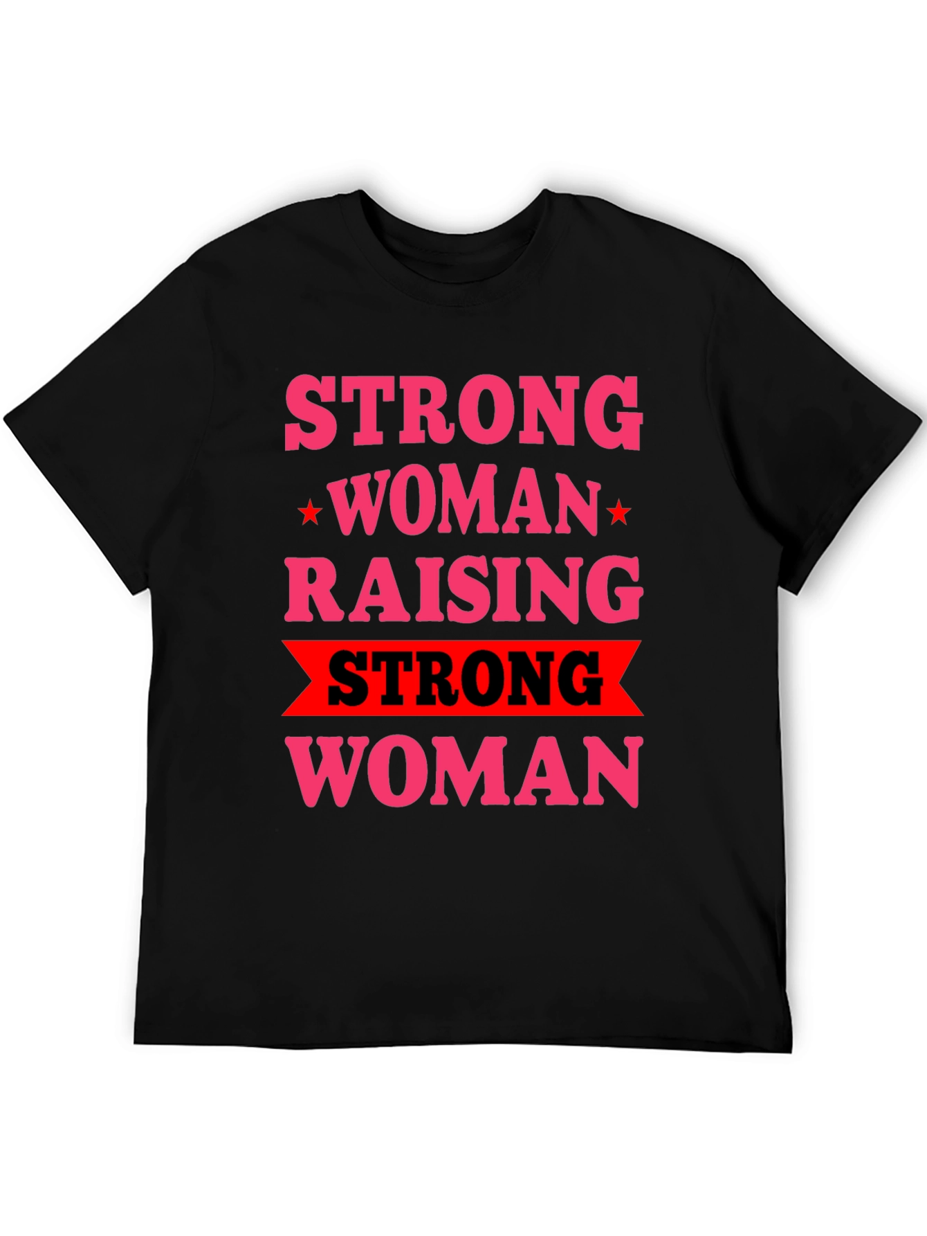 Black Strong Woman Raising Strong Woman Graphic Tee view 5