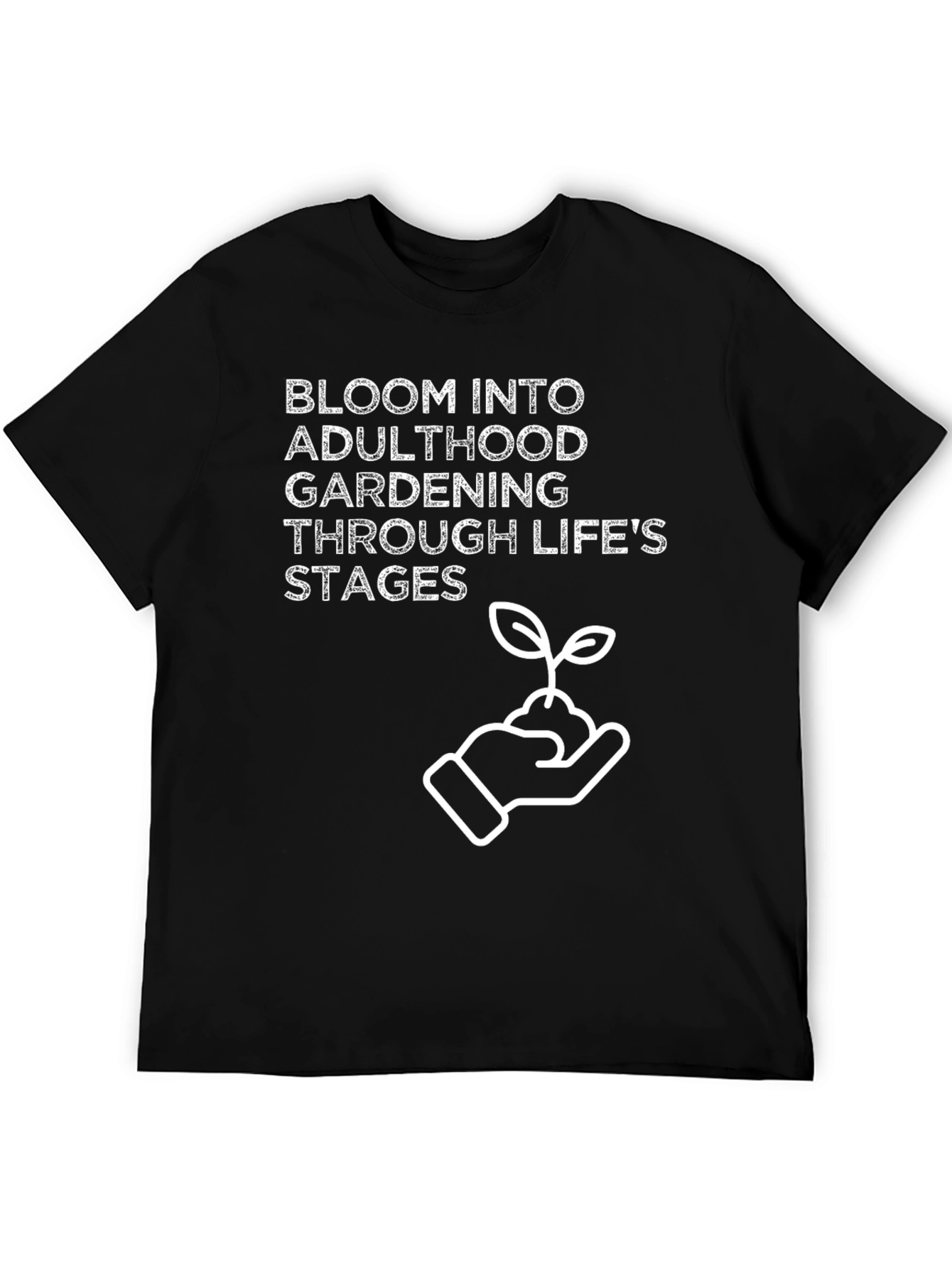 Black Bloom Into Gardening T-Shirt view 5