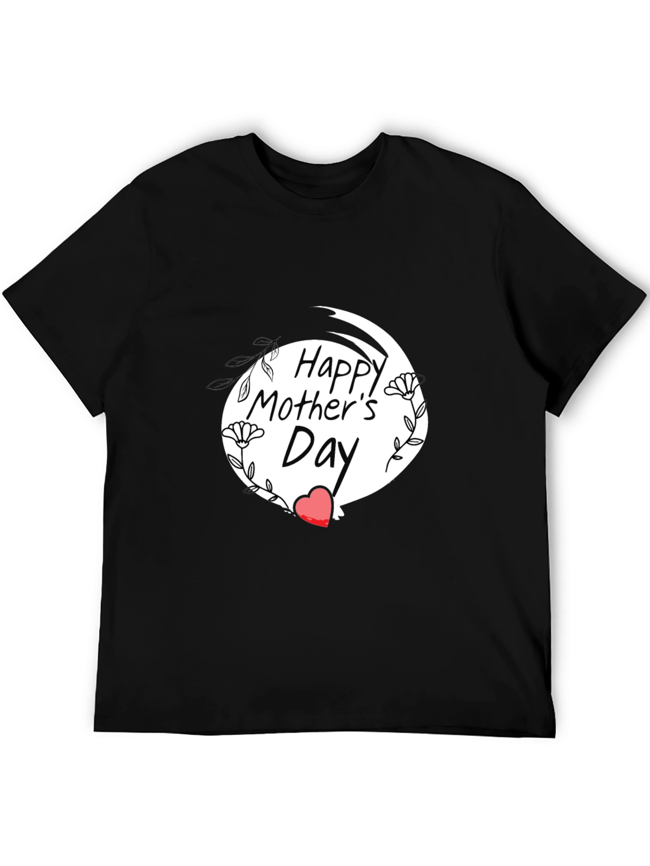 Black Happy Mother's Day Black T-Shirt view 5
