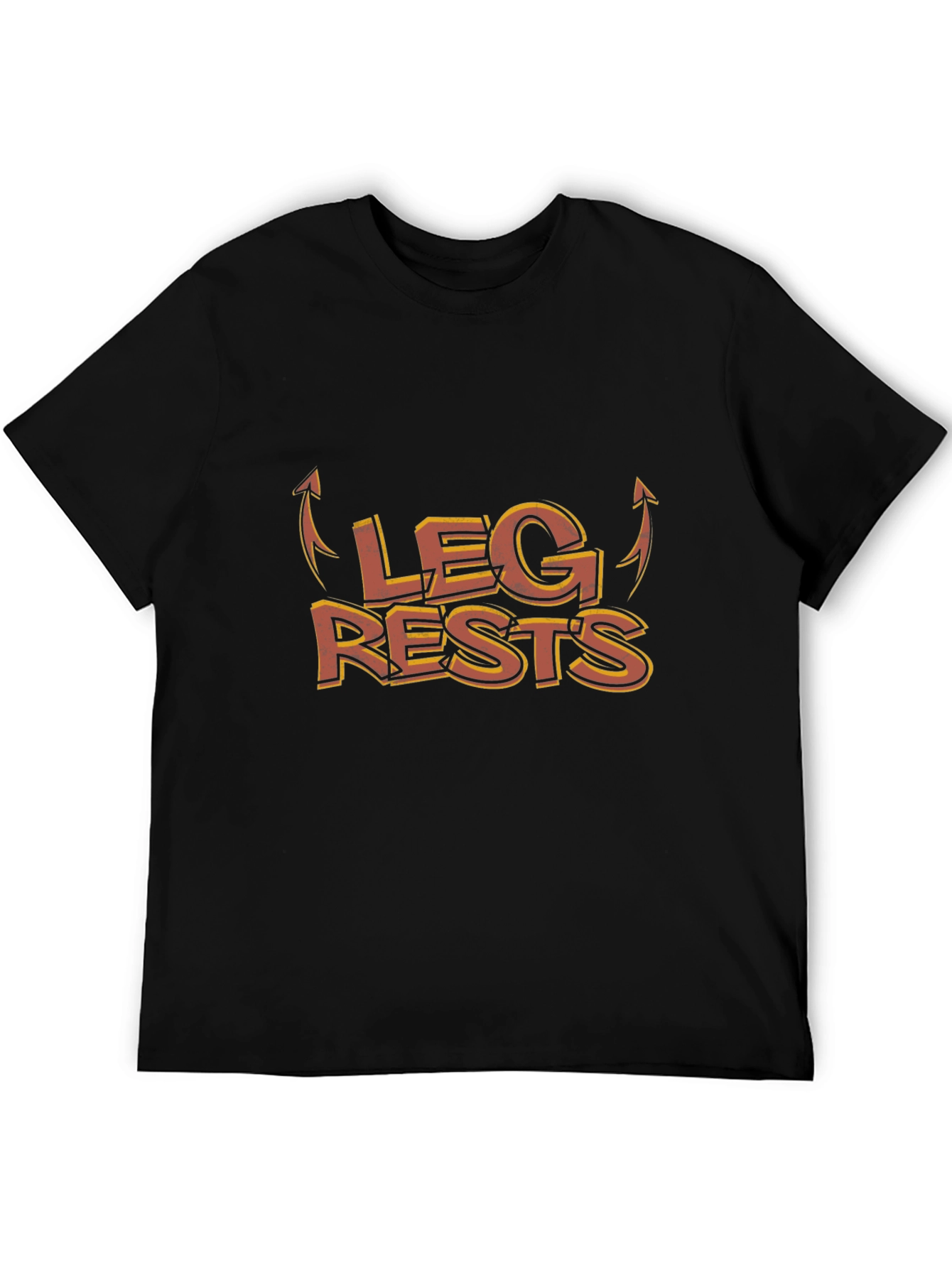 Black Leg Rests Graphic Tee - Funny Humor T-Shirt view 5