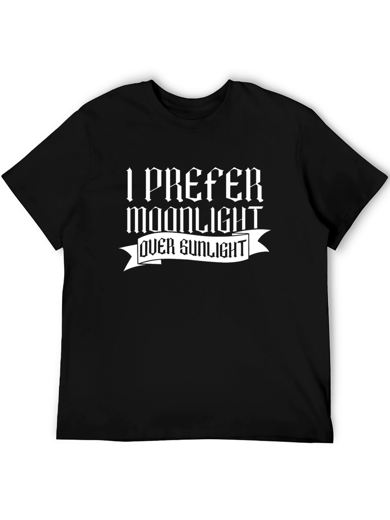 Black Moonlight Over Sunlight Graphic T-Shirt view 5