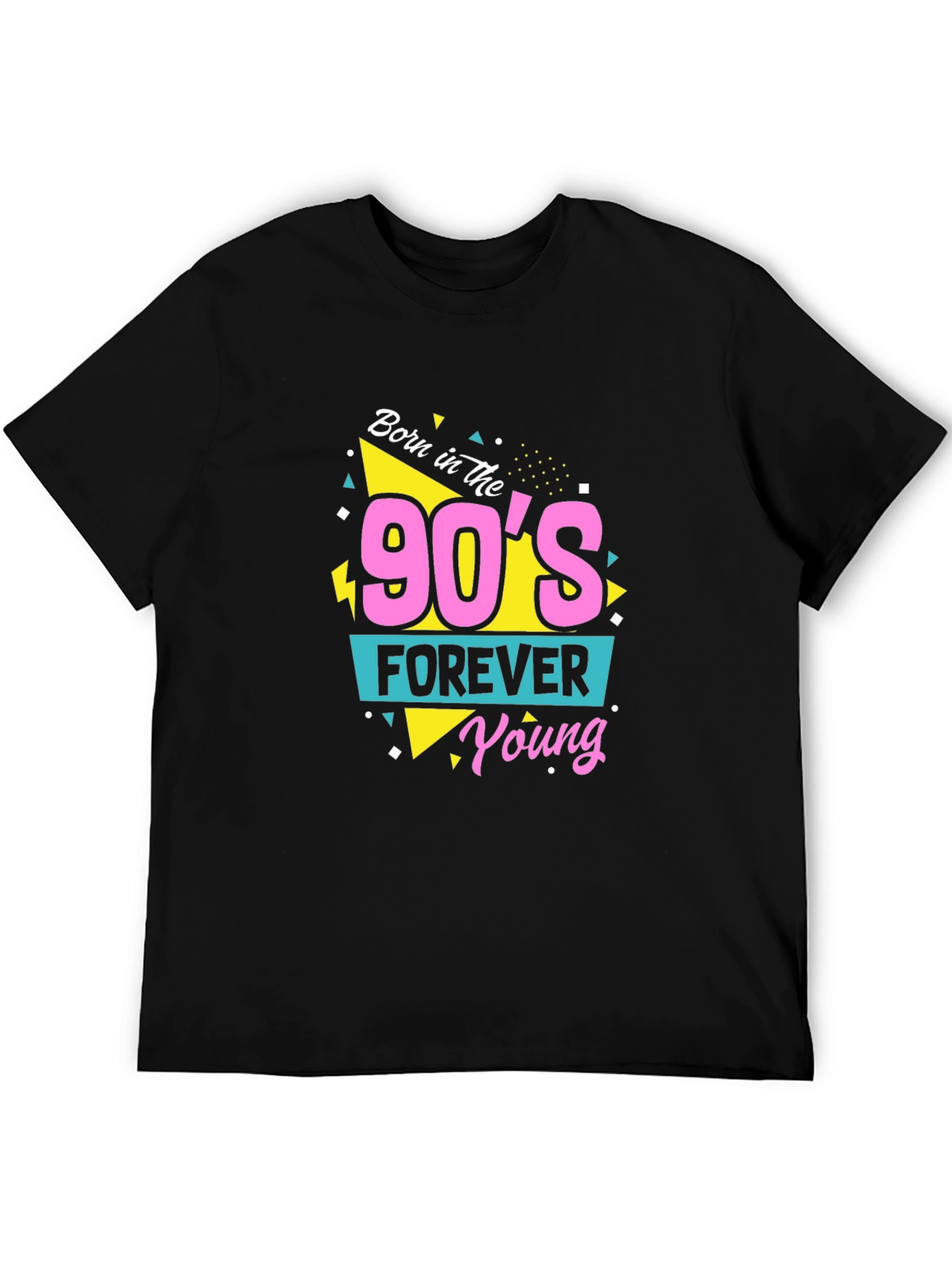 Black Born in the 90's Black Graphic T-Shirt view 5