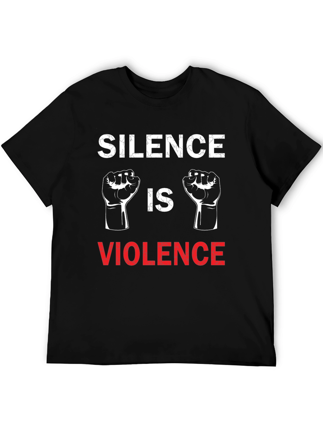 Black Silence is Violence Graphic T-Shirt view 5