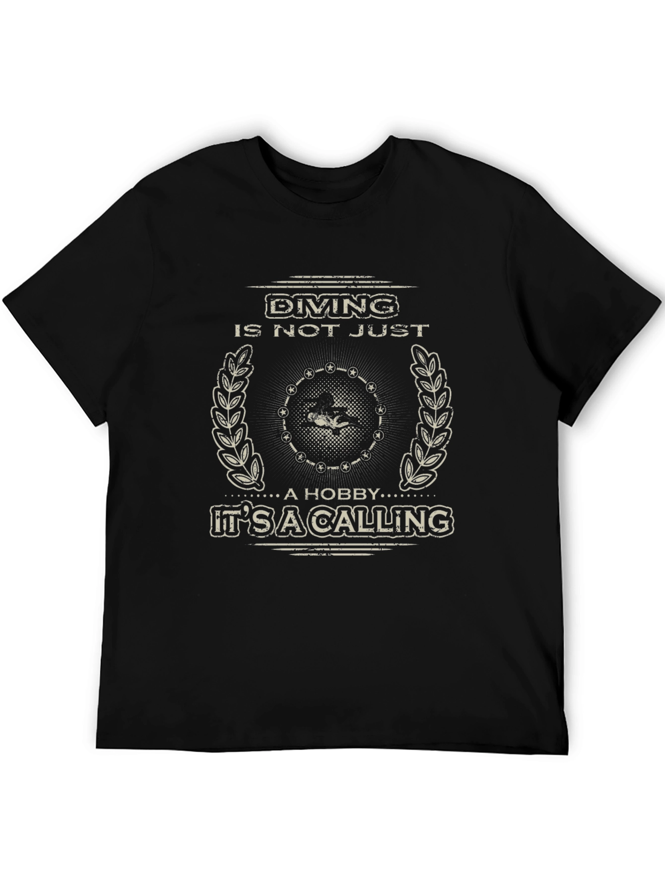Black Diving is a Calling T-Shirt - Scuba Dive Apparel view 5
