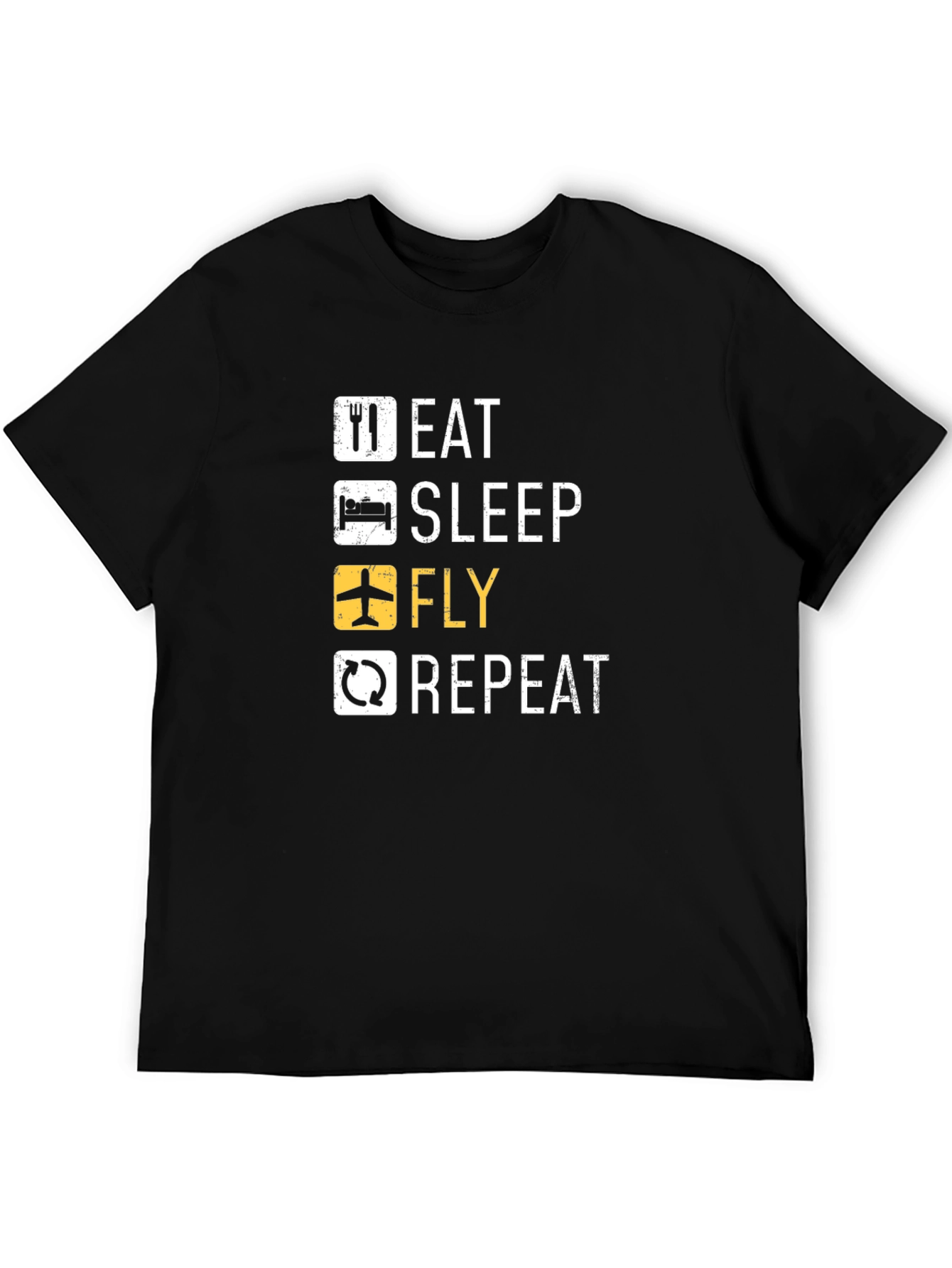 Eat Sleep Fly Repeat Pilot T-Shirt - 5