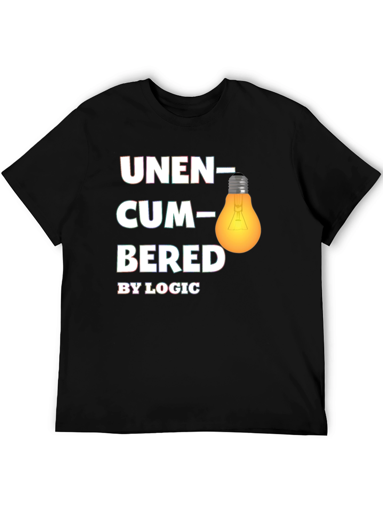 Black Unencumbered By Logic T-Shirt view 5