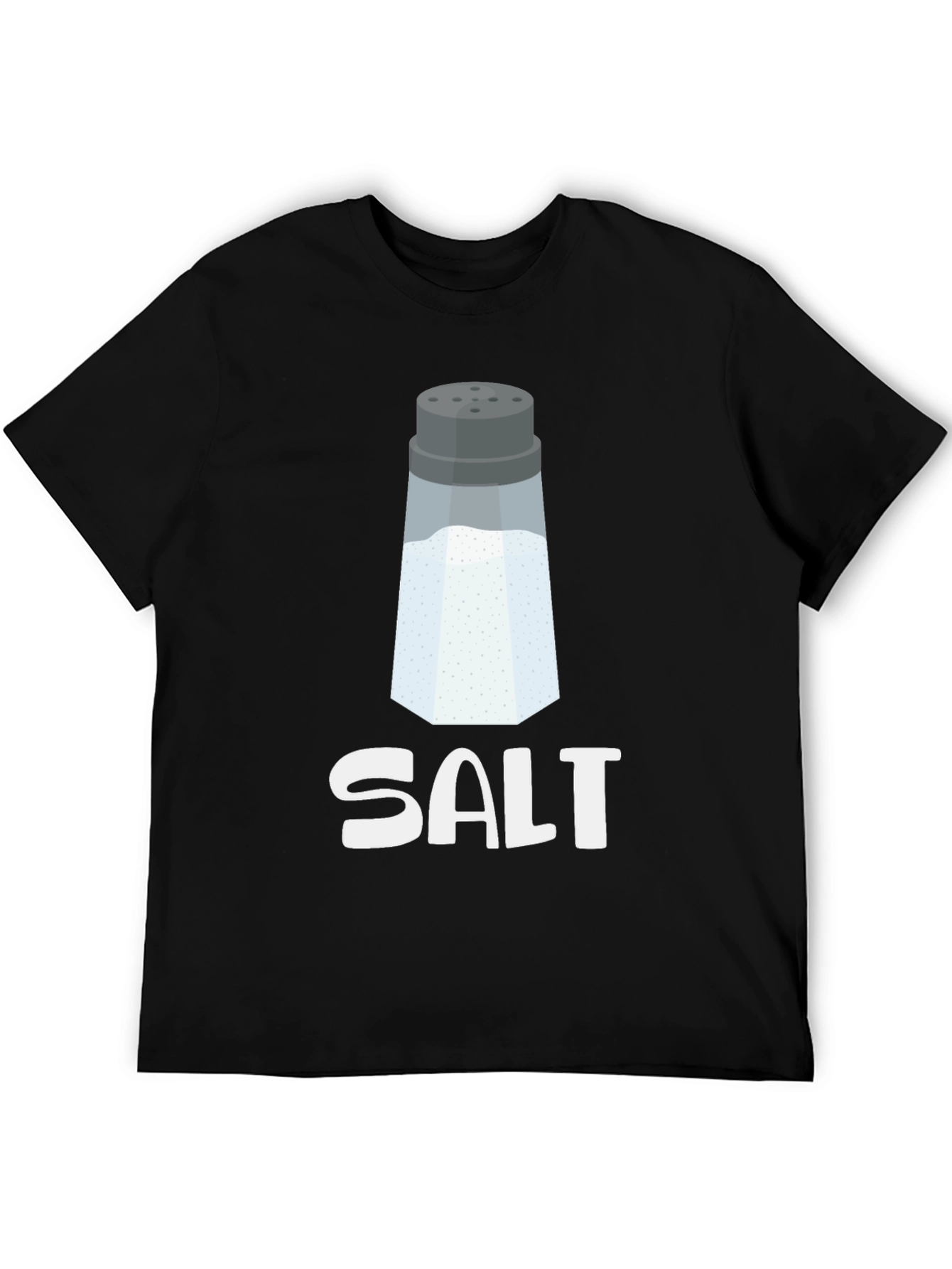 Black Novelty Salt Shaker Graphic Tee - Black view 5