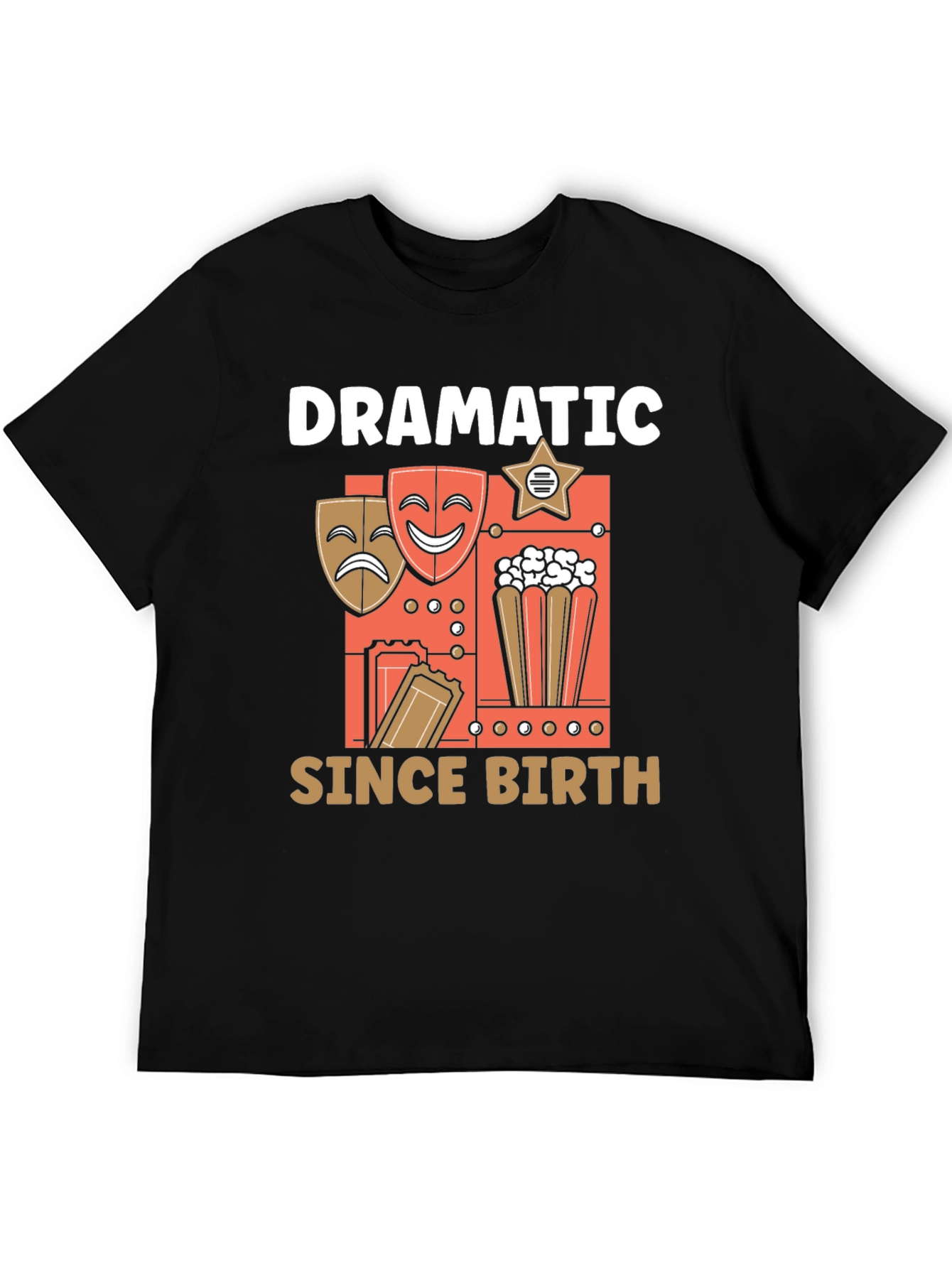 Black Dramatic Since Birth T-Shirt view 5