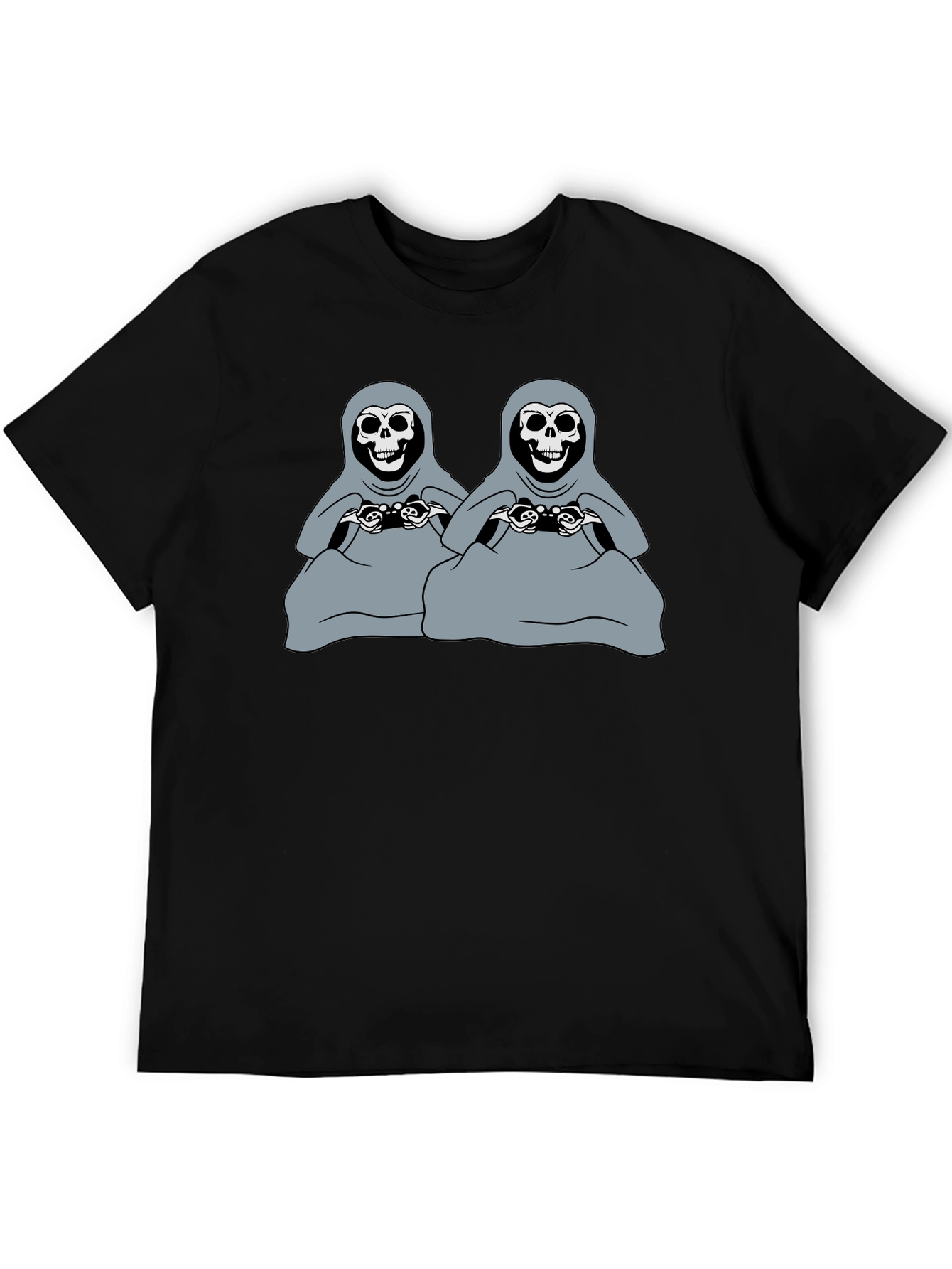 Black Gamer Grim Reapers Black T-Shirt view 5