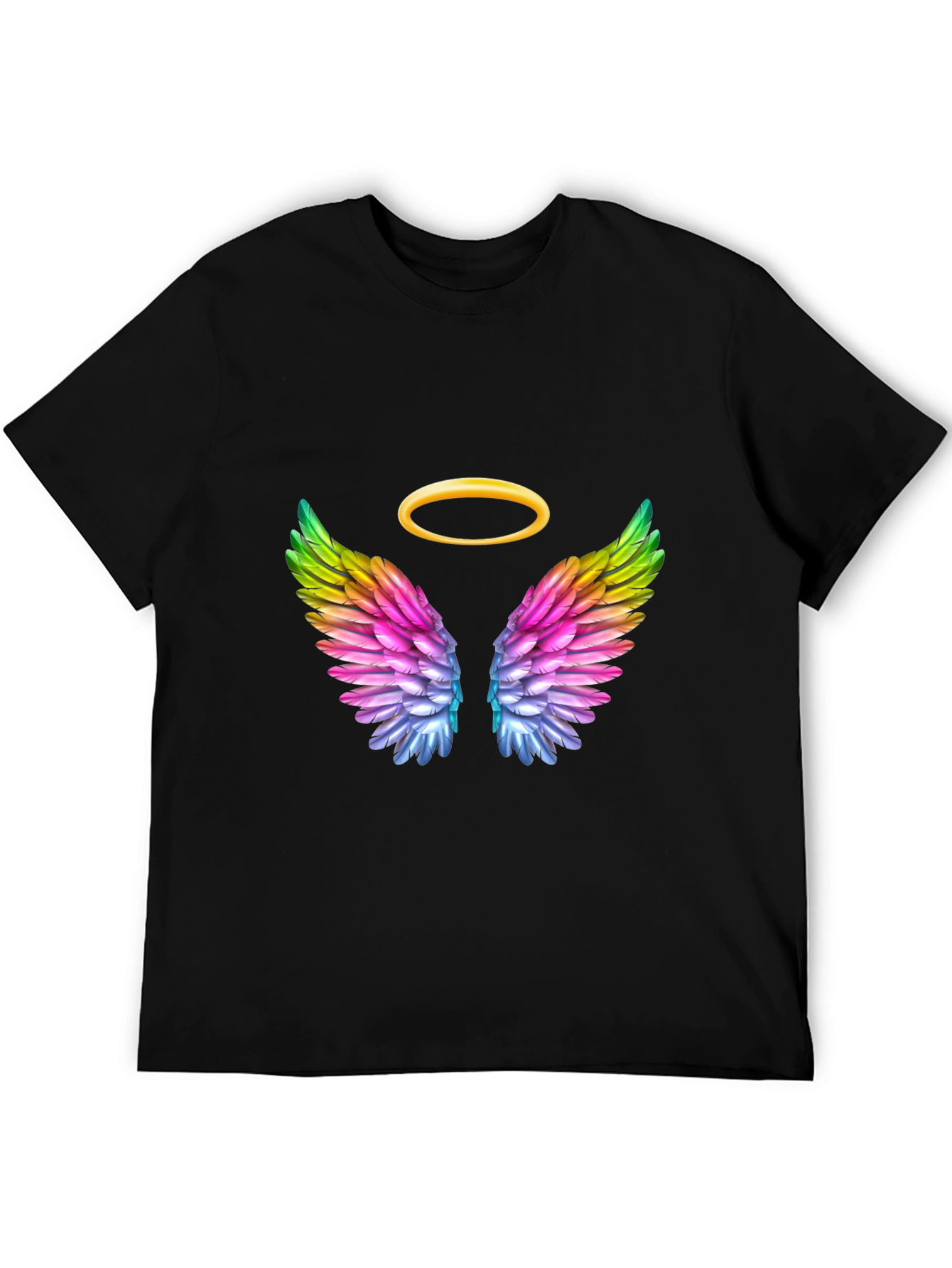 Black Angel Wings Graphic Tee view 5