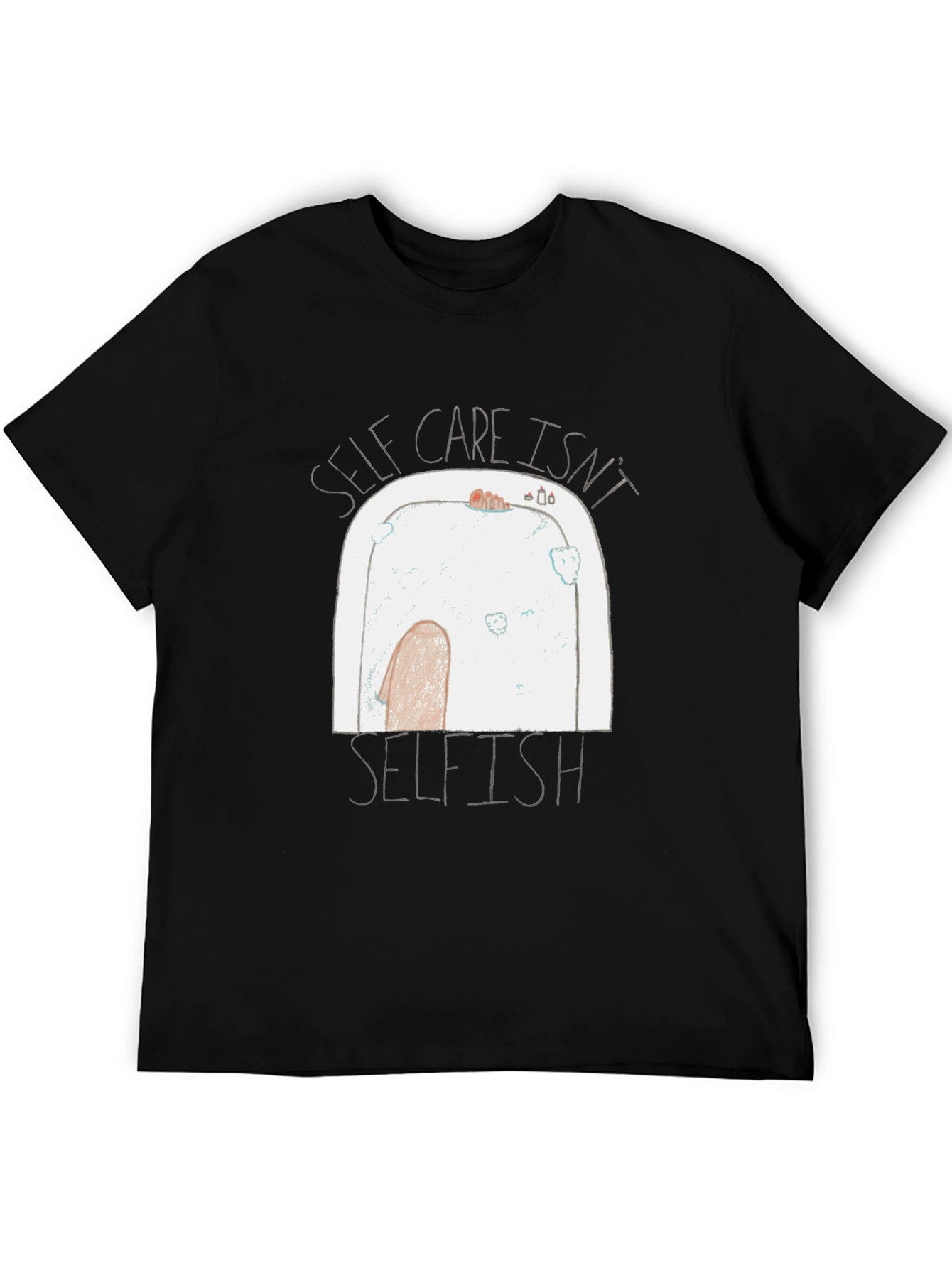 Black Self Care Isn't Selfish Graphic Tee view 5