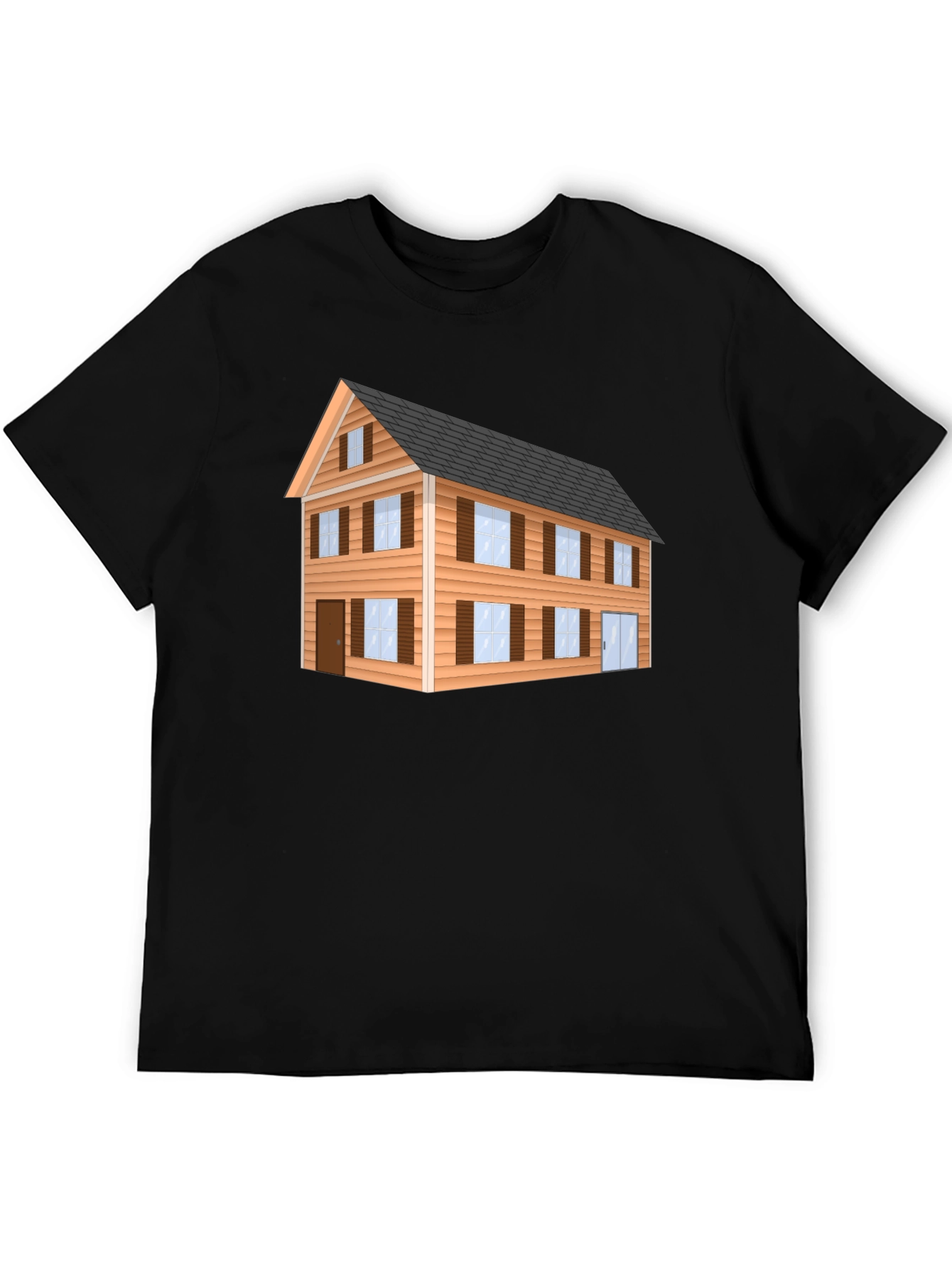 Black House Graphic Black T-Shirt view 5