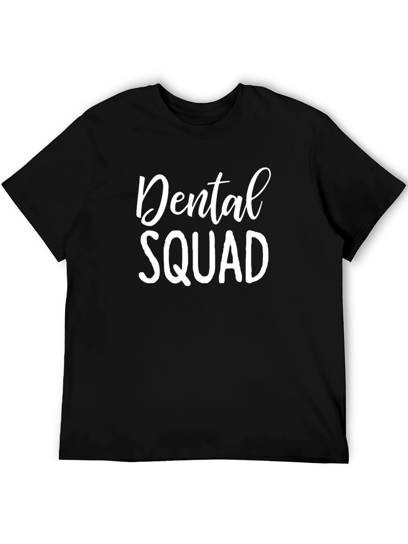 Black Dental Squad Black Crew Neck T-Shirt view 5